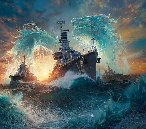 World of Warships Mobile Horizontal wallpaper or background