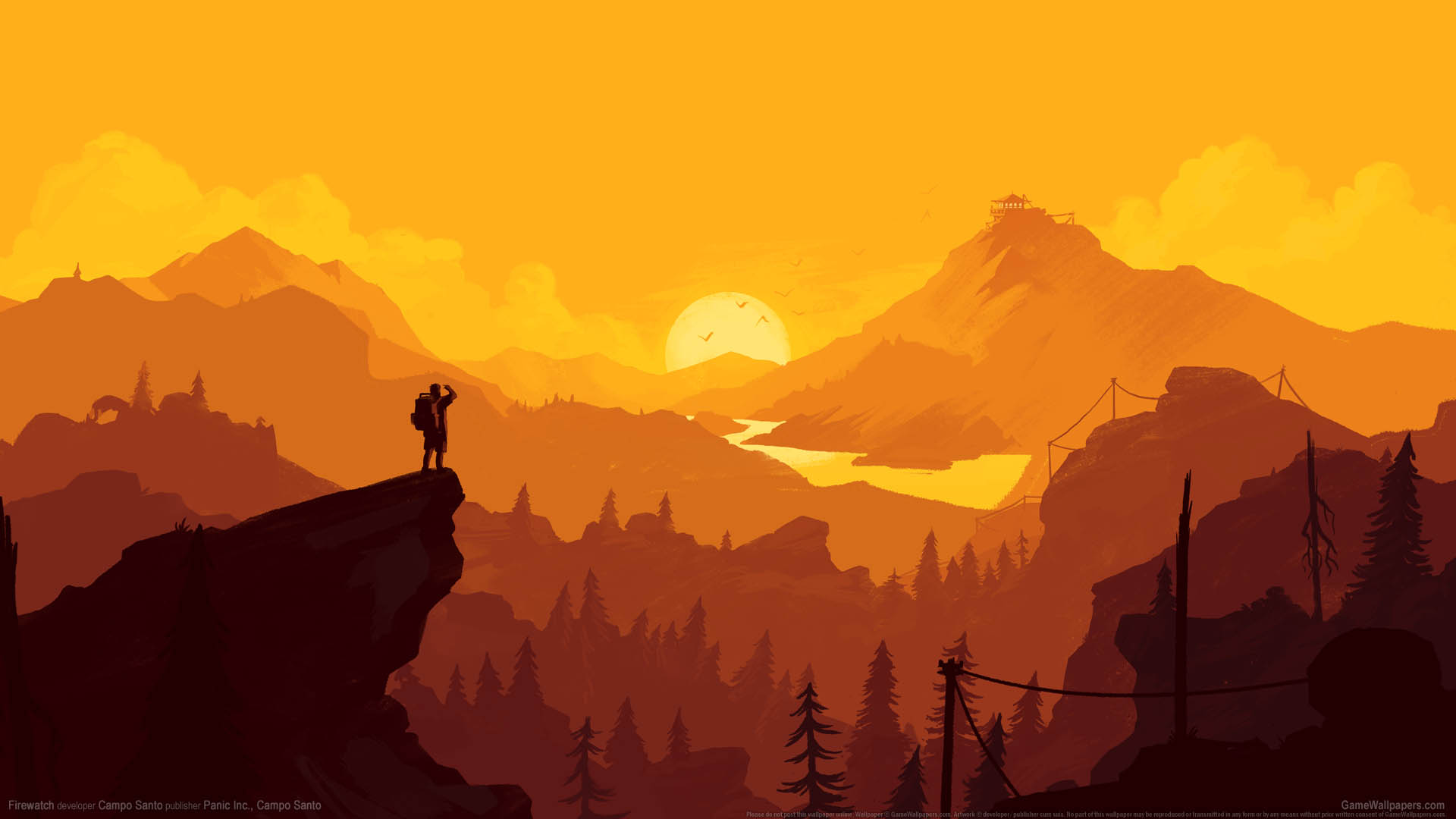 Стиль рисовки Firewatch