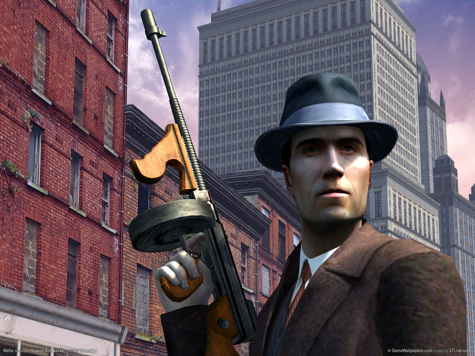 Мафия the city of lost heaven. Томми Анджело с Томпсоном. Mafia 2 Томми Анджело. Мафия 1 Томми Анджело арт.