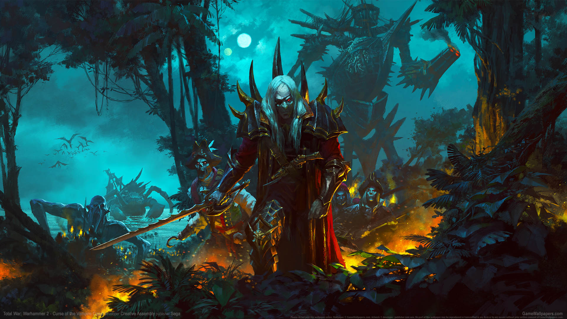 Total War Warhammer 2 Curse Of The Vampire Coast Wallpaper 01