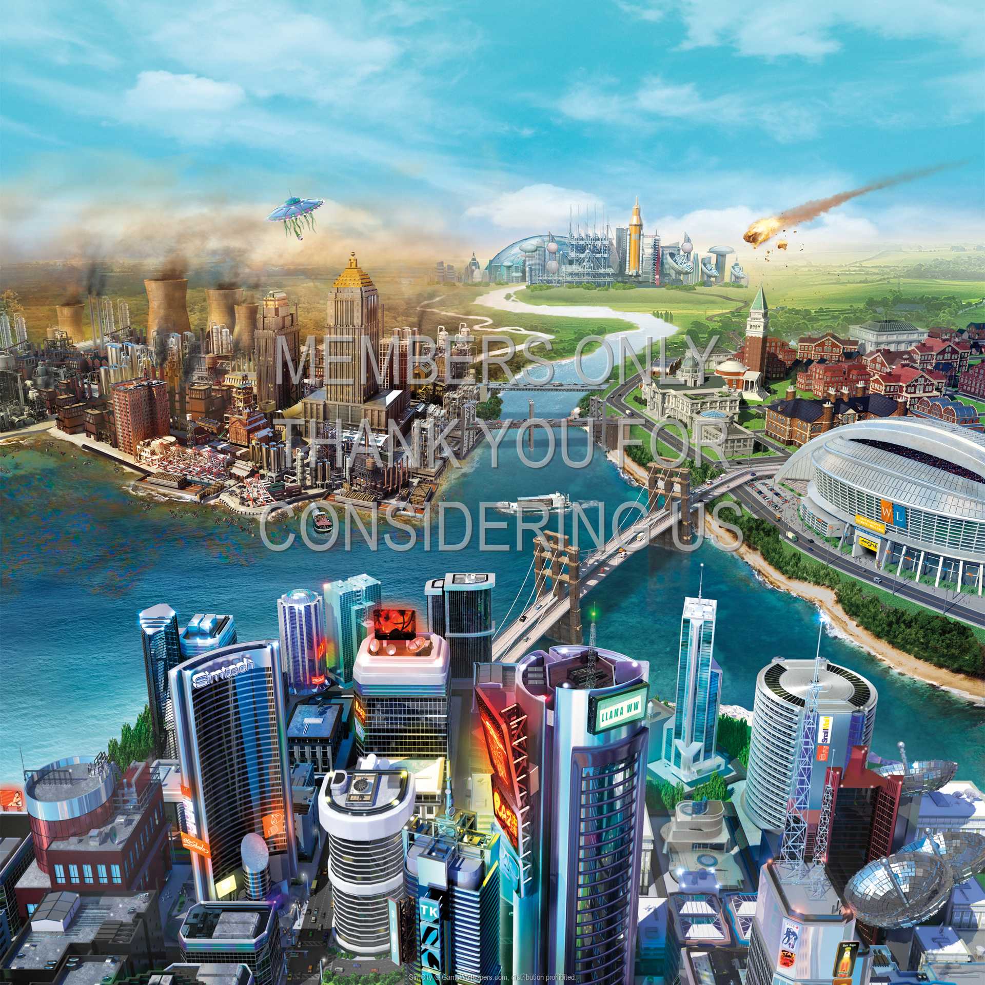 SimCity 1080p Horizontal Handy Hintergrundbild 01