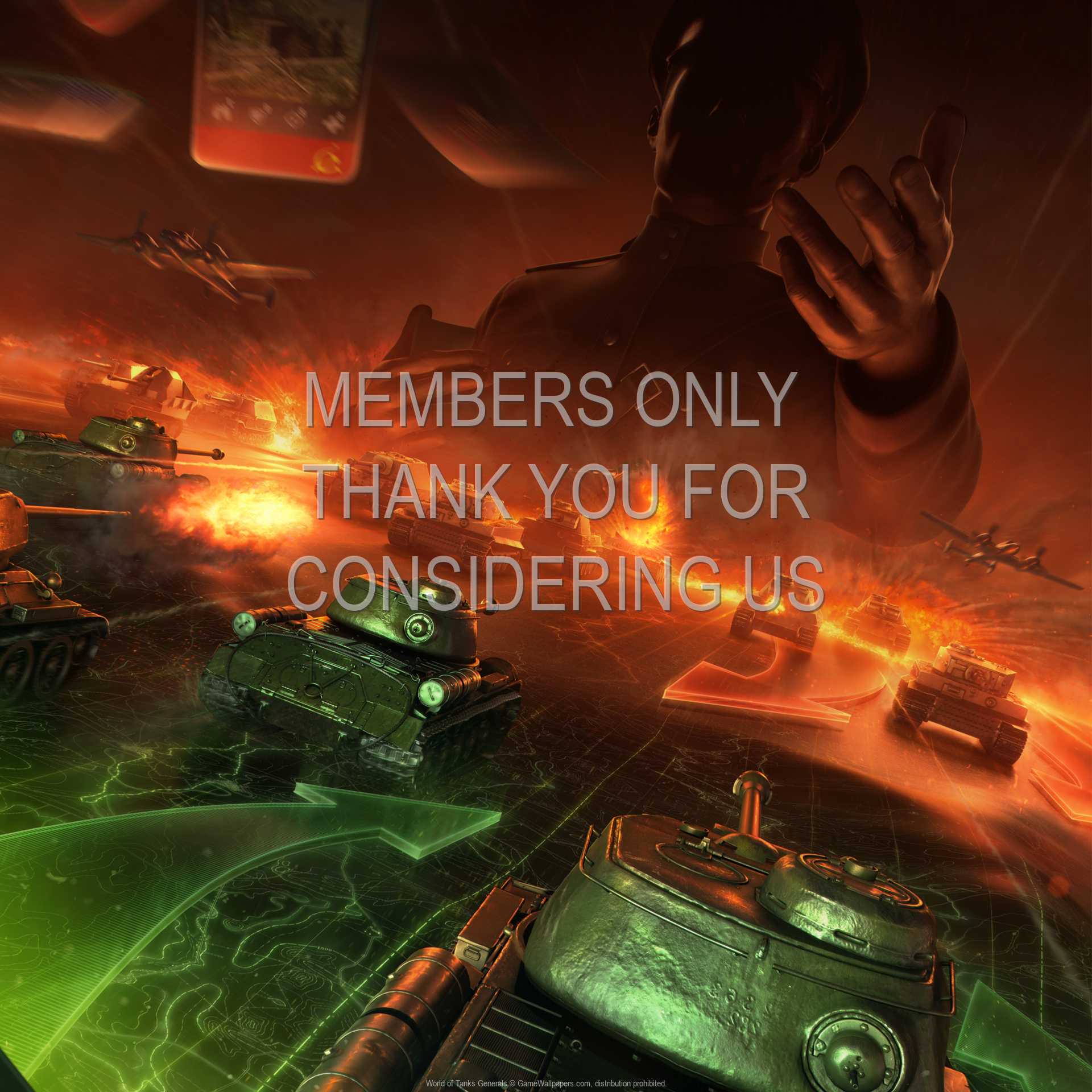 World of Tanks: Generals 1080p Horizontal Mobile fond d'cran 01