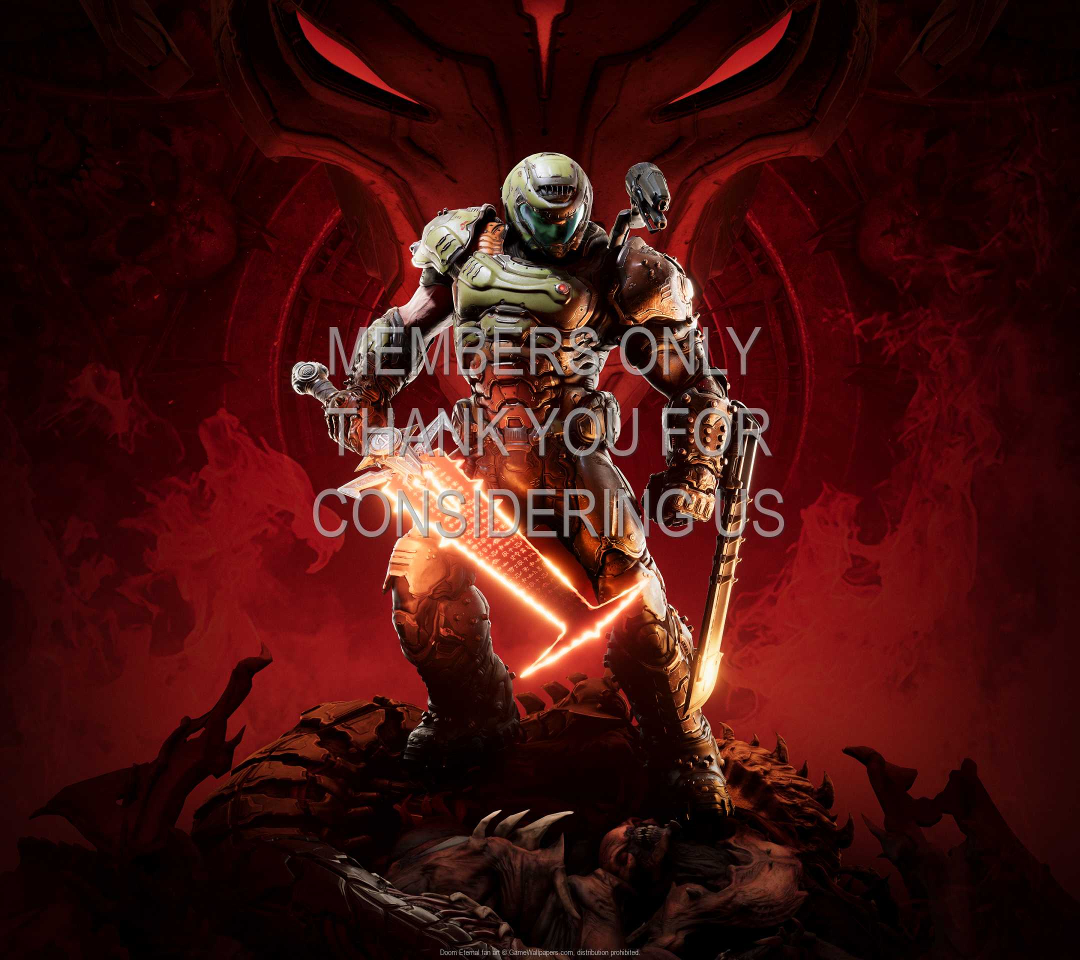 Doom Eternal fan art 1080p Horizontal Handy Hintergrundbild 01