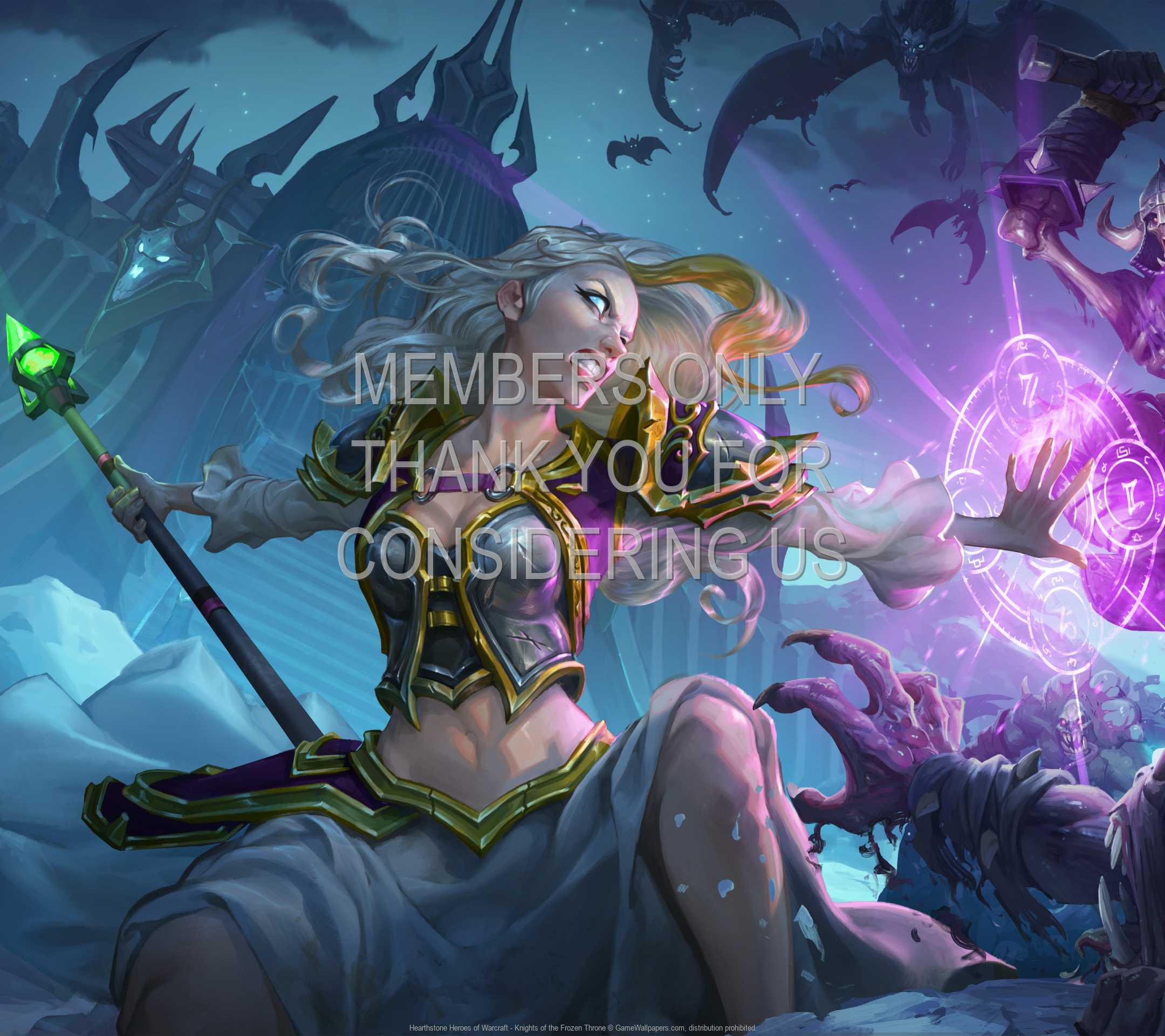 Hearthstone: Heroes of Warcraft - Knights of the Frozen Throne 1080p Horizontal Handy Hintergrundbild 01