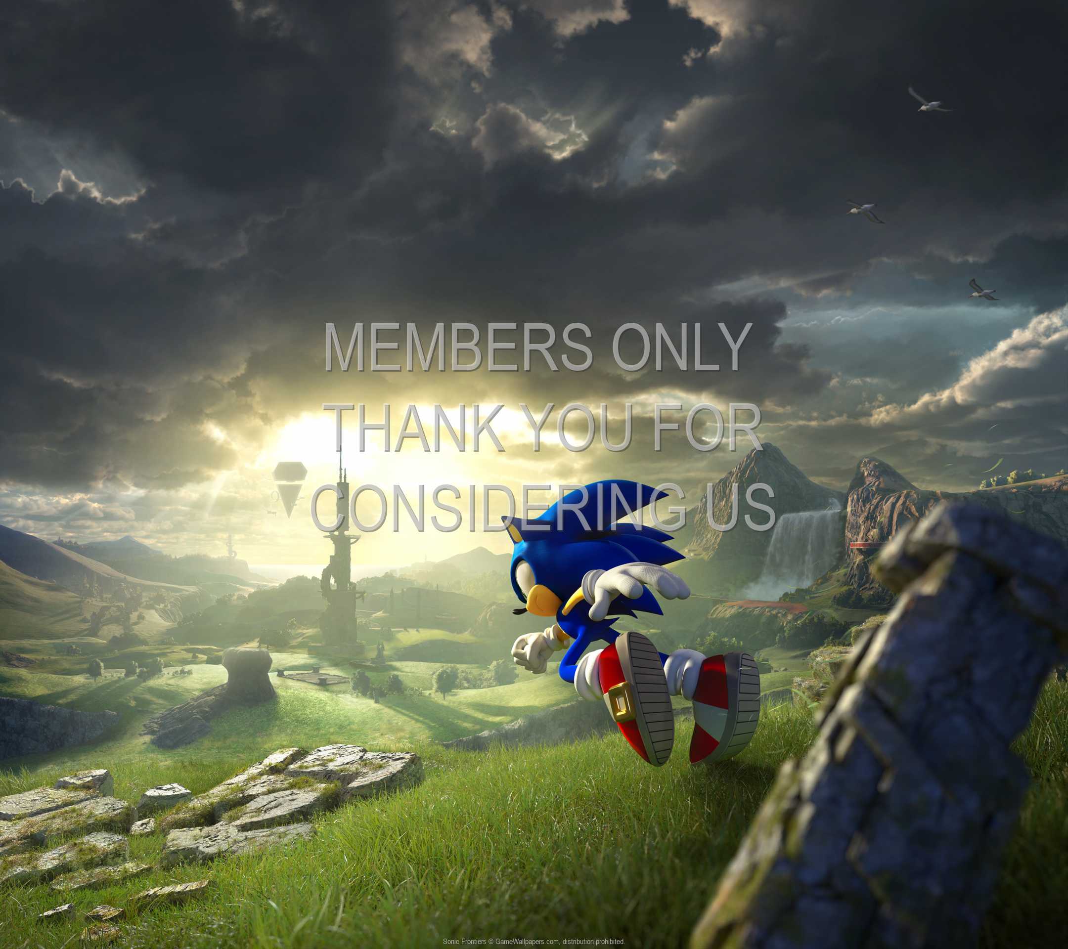 Sonic Frontiers 1080p Horizontal Mobiele achtergrond 01