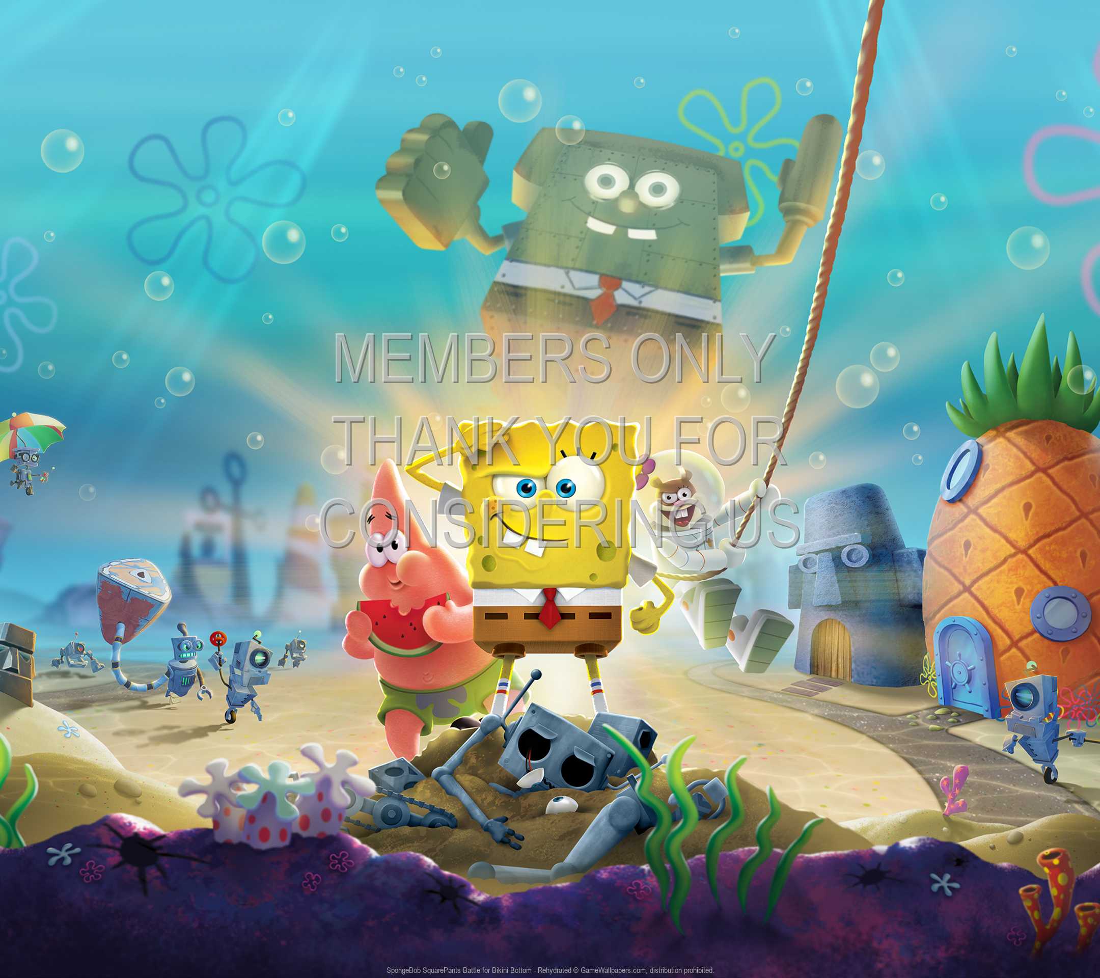 SpongeBob SquarePants: Battle for Bikini Bottom - Rehydrated 1080p Horizontal Handy Hintergrundbild 01