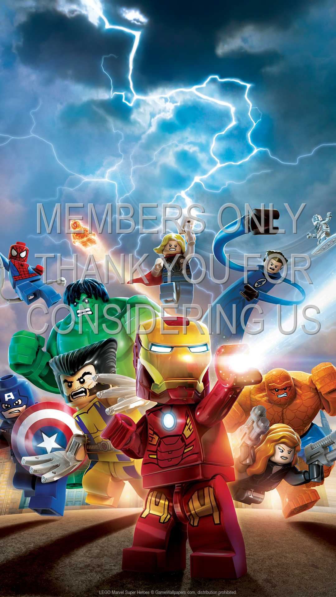 LEGO Marvel Super Heroes 1080p Vertical Mvil fondo de escritorio 01