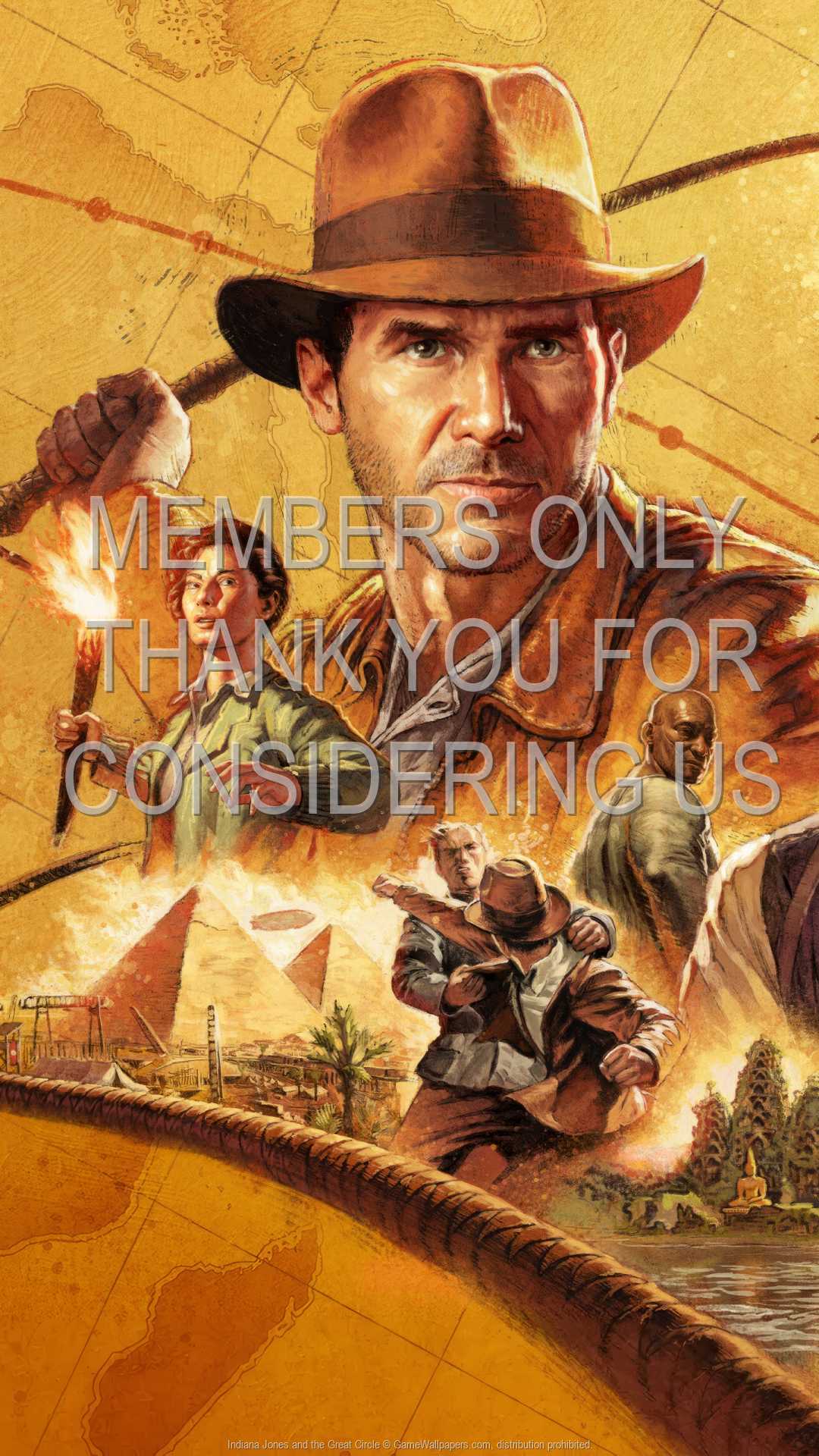 Indiana Jones and the Great Circle 1080p Vertical Mobiele achtergrond 01
