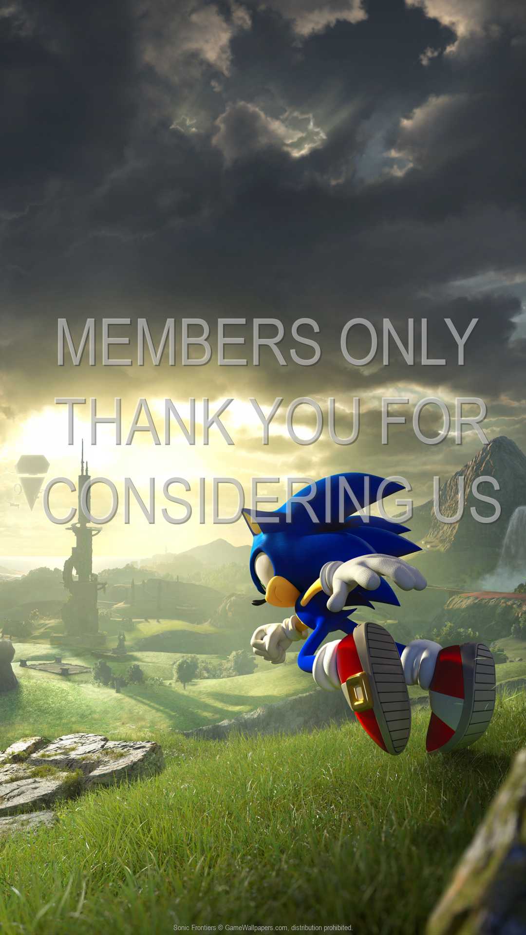 Sonic Frontiers 1080p Vertical Handy Hintergrundbild 01