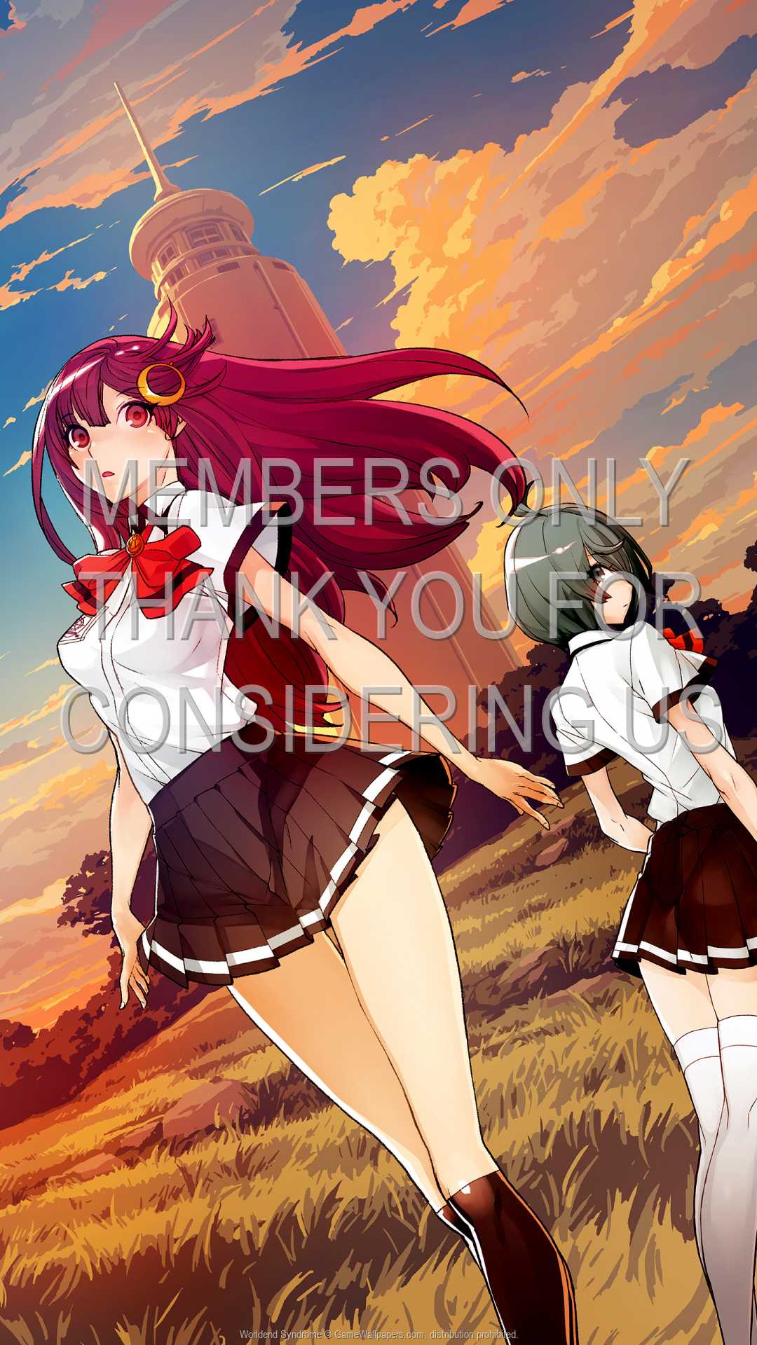 Worldend Syndrome 1080p Vertical Mobiele achtergrond 01