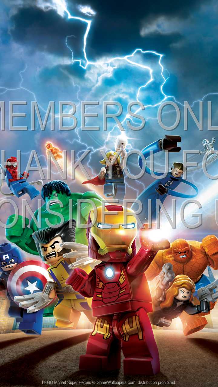 LEGO Marvel Super Heroes 720p Vertical Mobiele achtergrond 01
