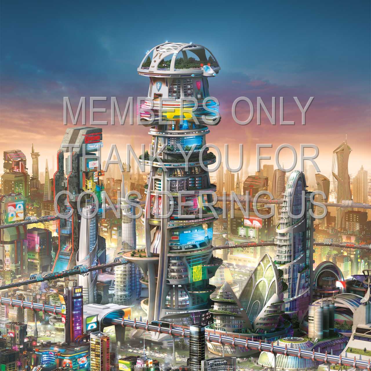 SimCity: Cities of Tomorrow 720p Horizontal Mobile fond d'cran 01