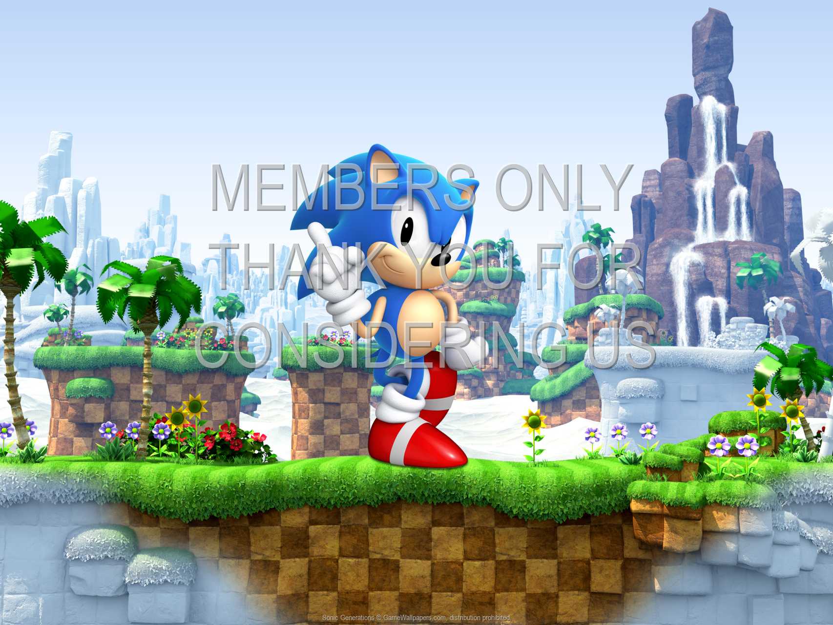 Sonic Generations 720p Horizontal Mobiele achtergrond 01