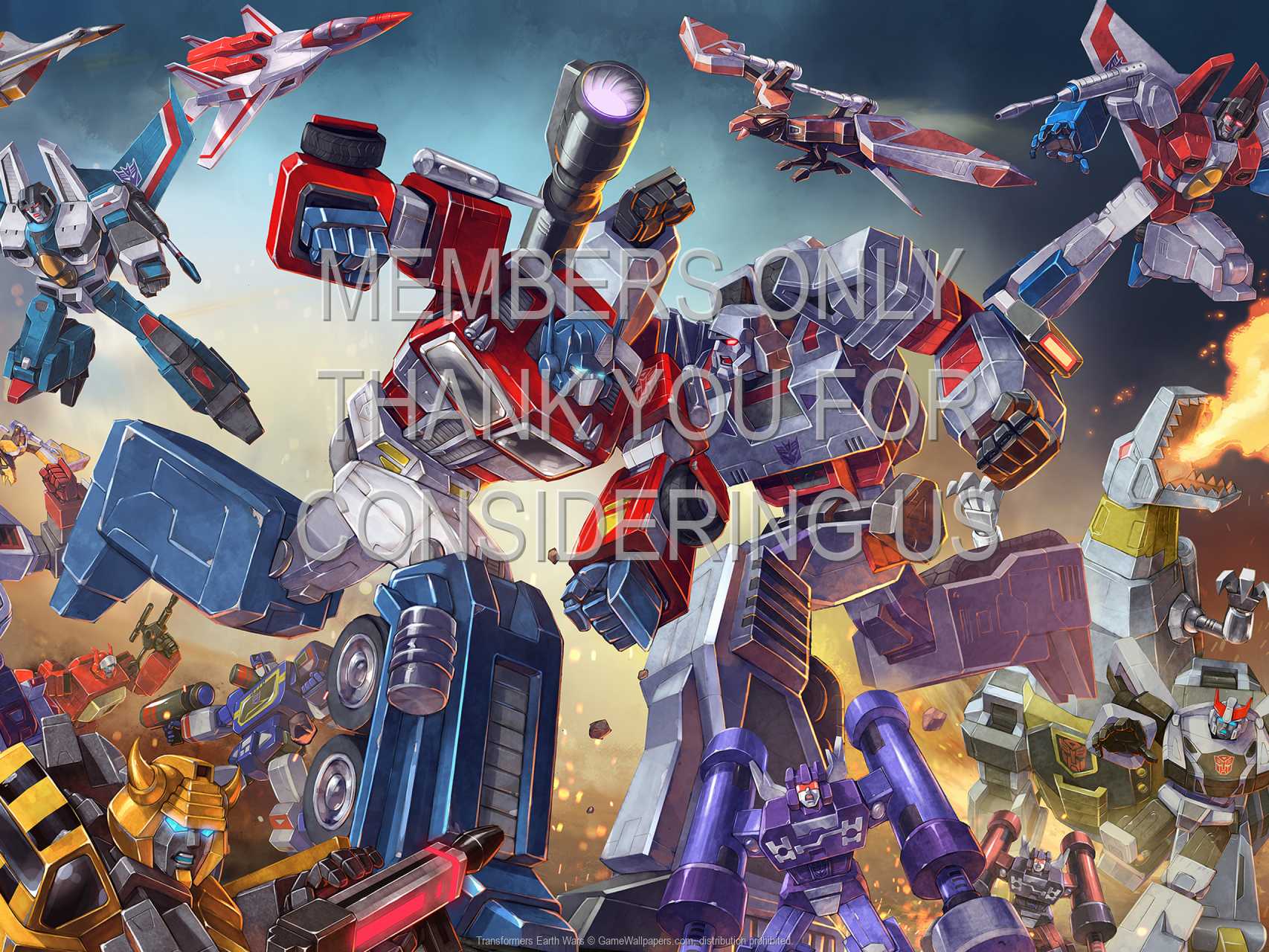 Transformers: Earth Wars 720p Horizontal Mobiele achtergrond 01