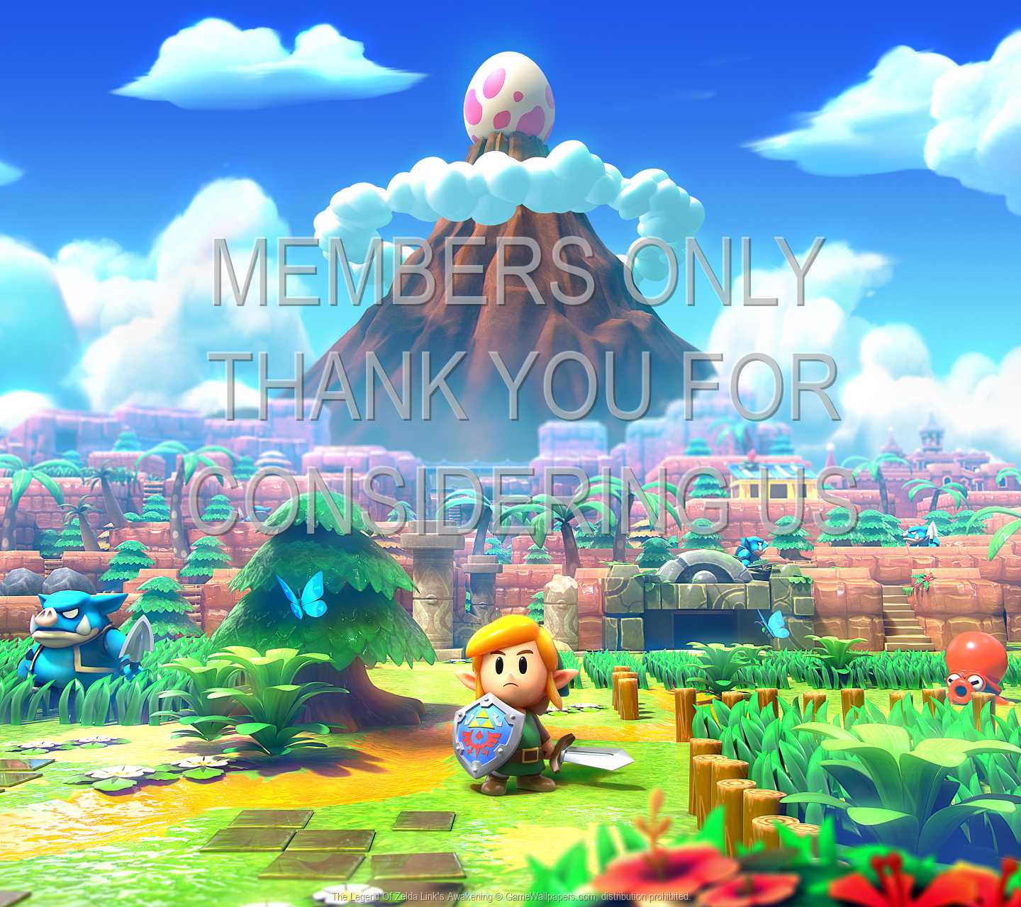 The Legend Of Zelda: Link's Awakening 720p Horizontal Mobiele achtergrond 01