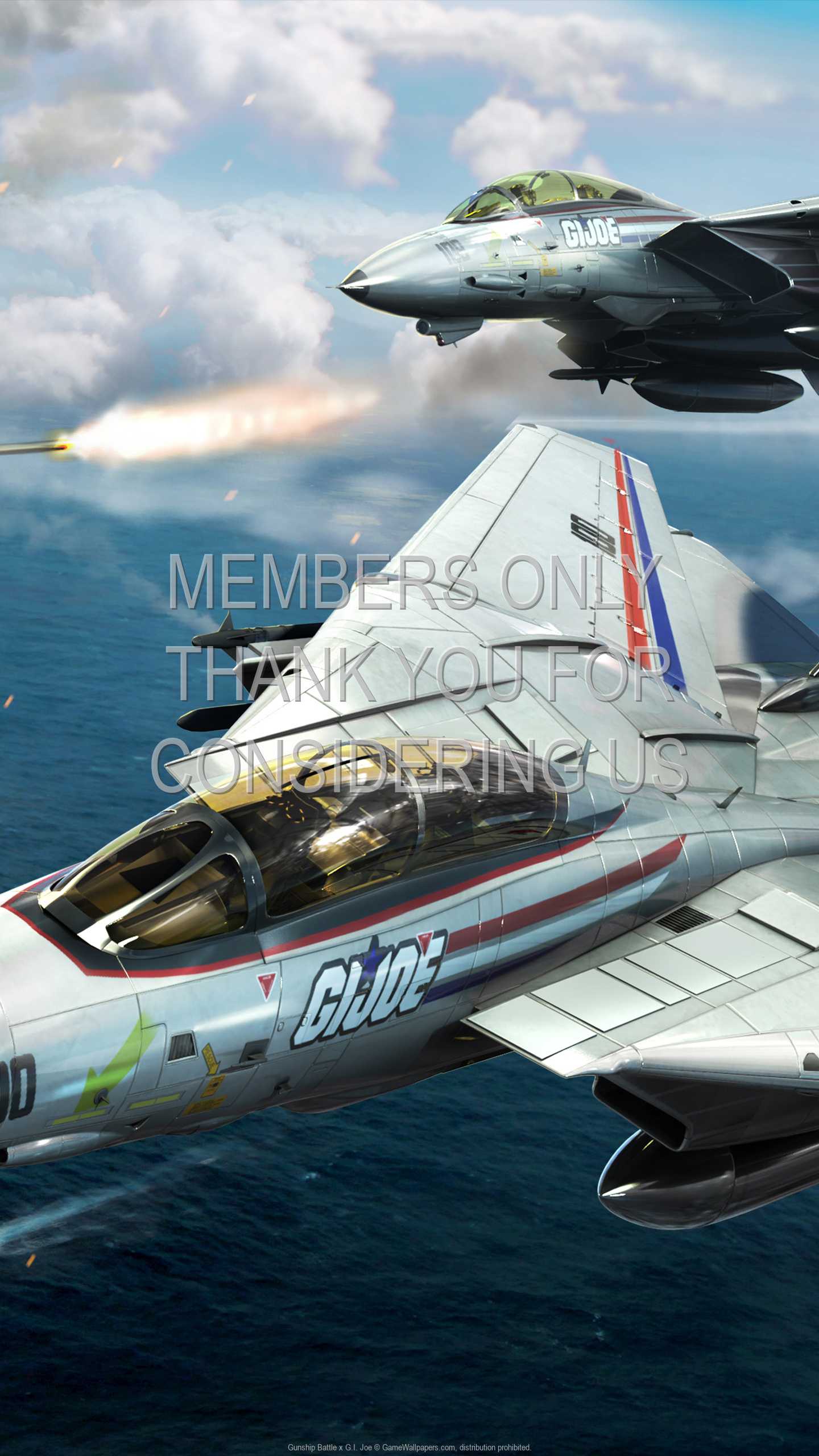 Gunship Battle x G.I. Joe 1440p Vertical Mobile fond d'cran 01