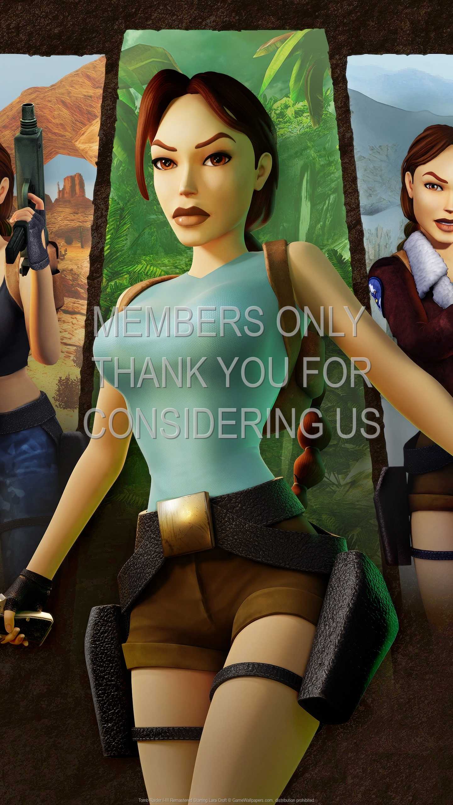 Tomb Raider I-III Remastered Starring Lara Croft 1440p Vertical Mobiele achtergrond 01