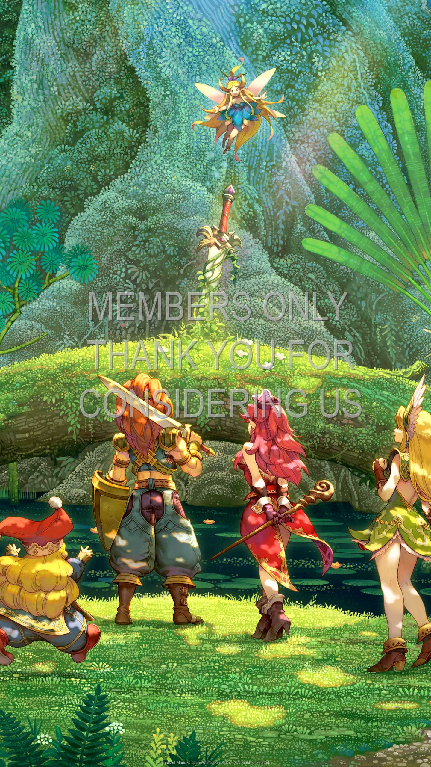 Trials of Mana 1440p%20Vertical Mobiele achtergrond 01