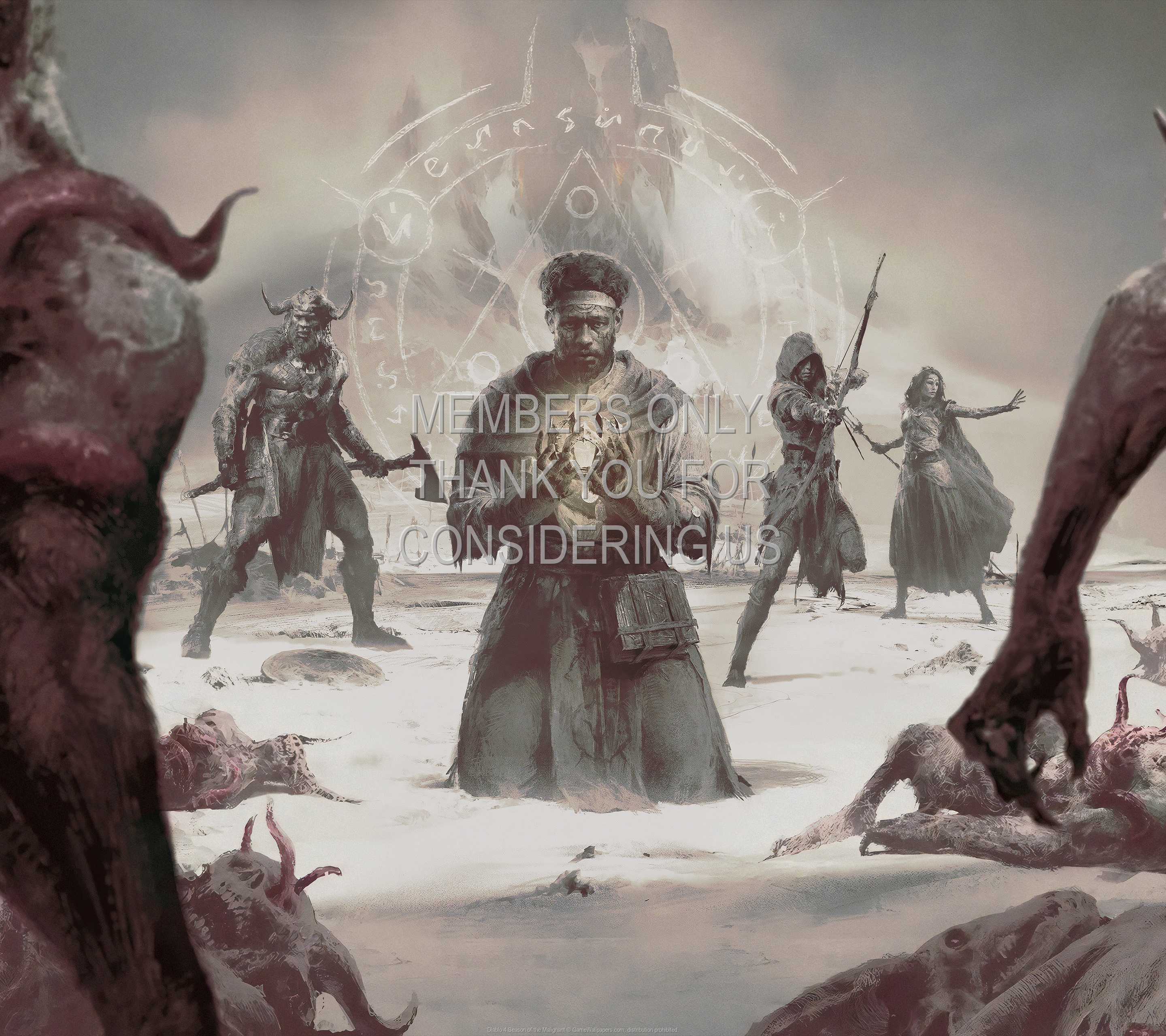 Diablo 4: Season of the Malignant 1440p Horizontal Mobiele achtergrond 01