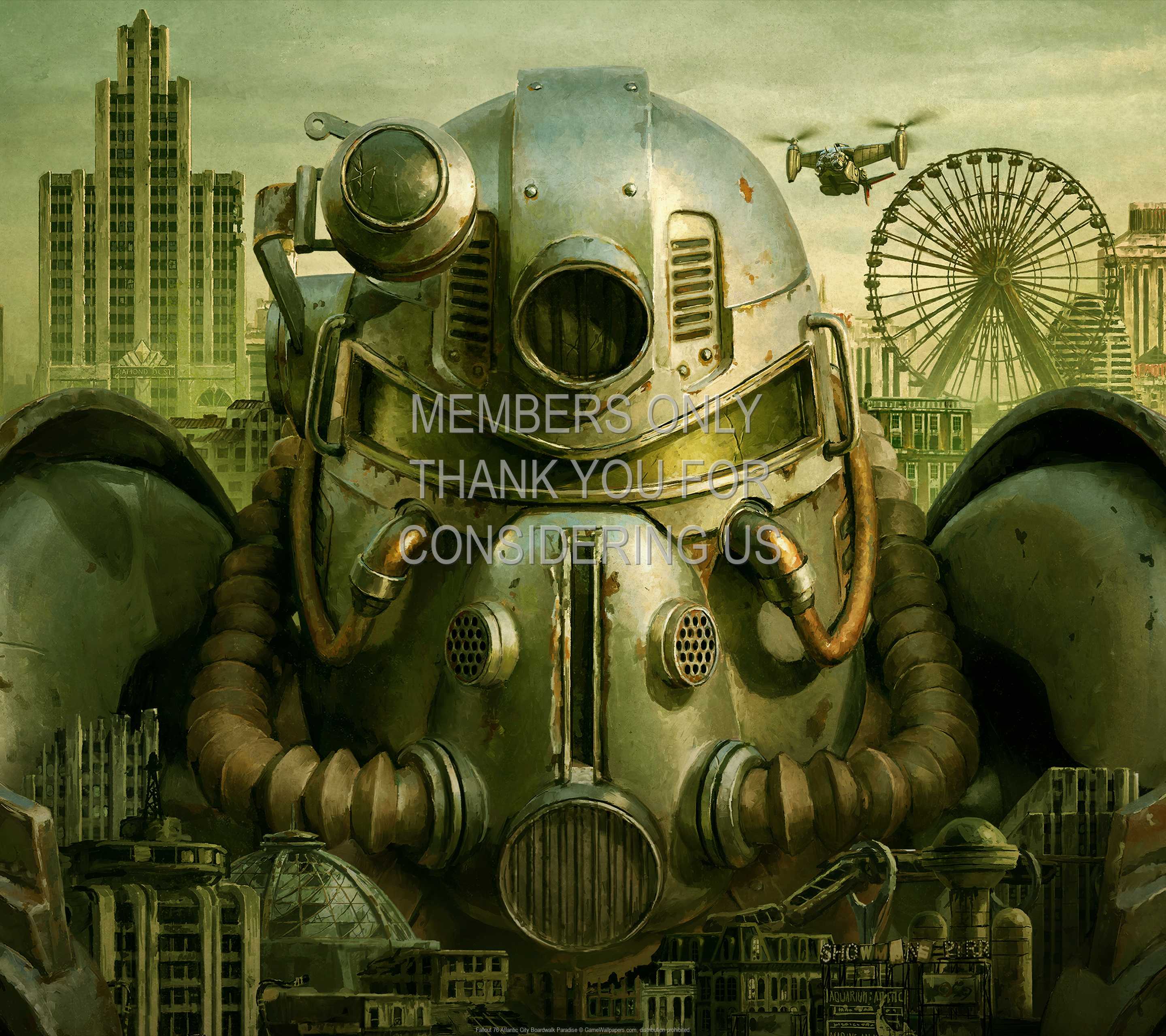 Fallout 76: Atlantic City Boardwalk Paradise 1440p Horizontal Handy Hintergrundbild 01