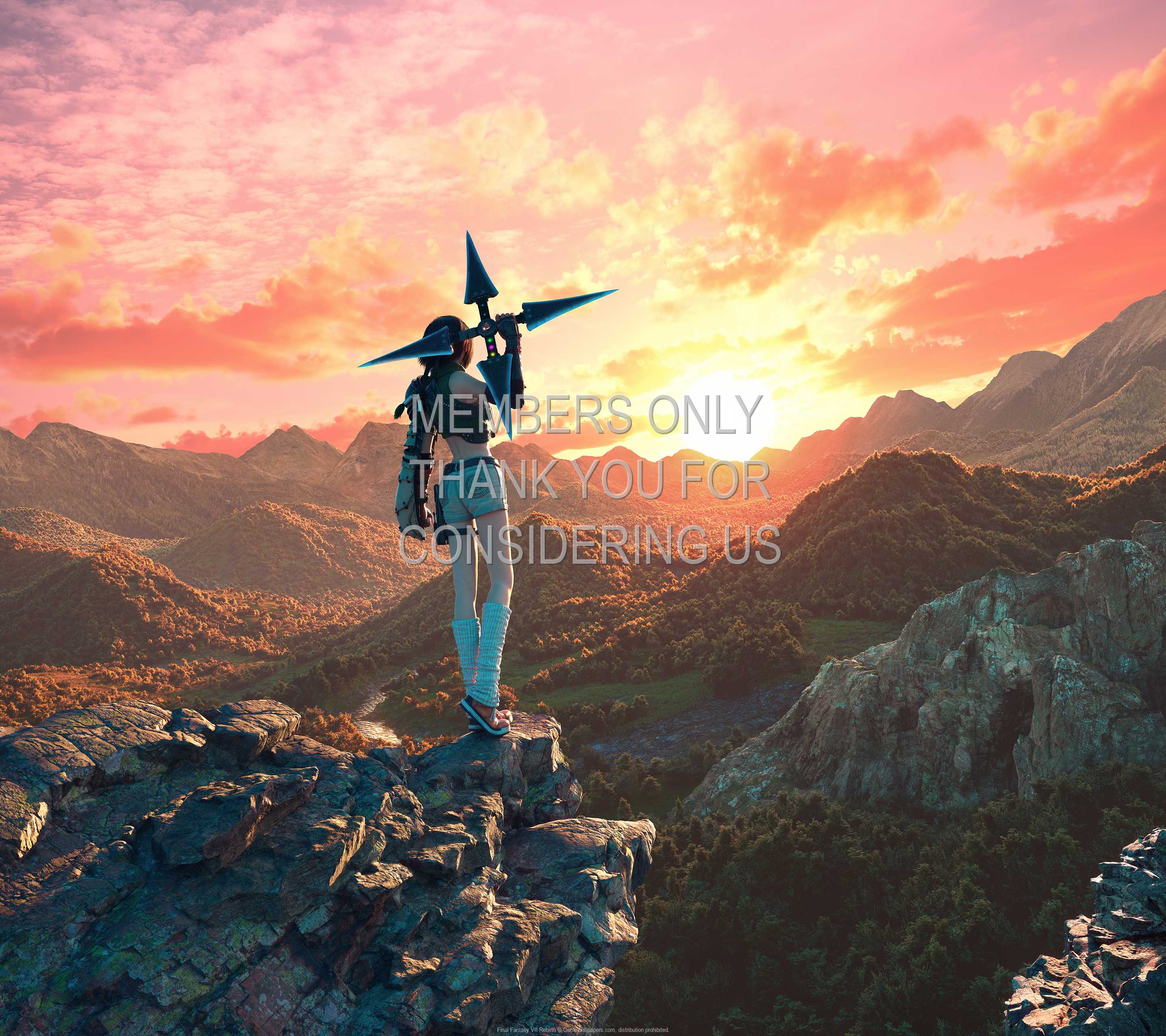 Final Fantasy VII Rebirth 1440p Horizontal Handy Hintergrundbild 01