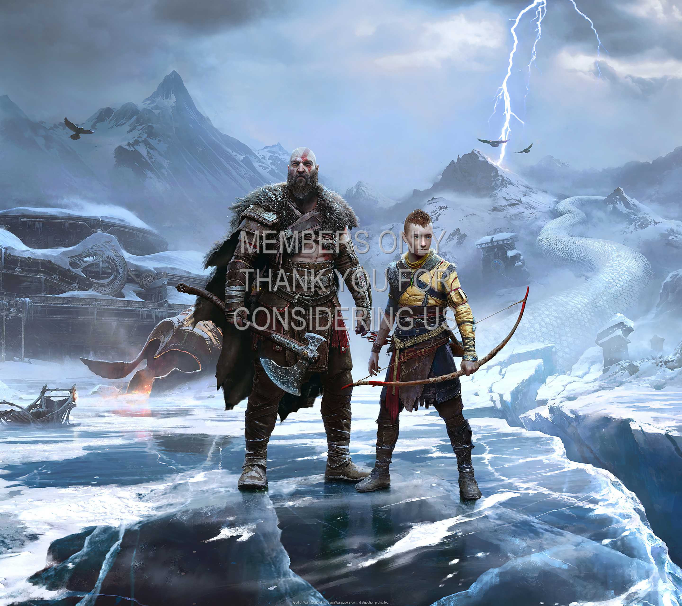 God of War: Ragnarok 1440p Horizontal Mobile wallpaper or background 01