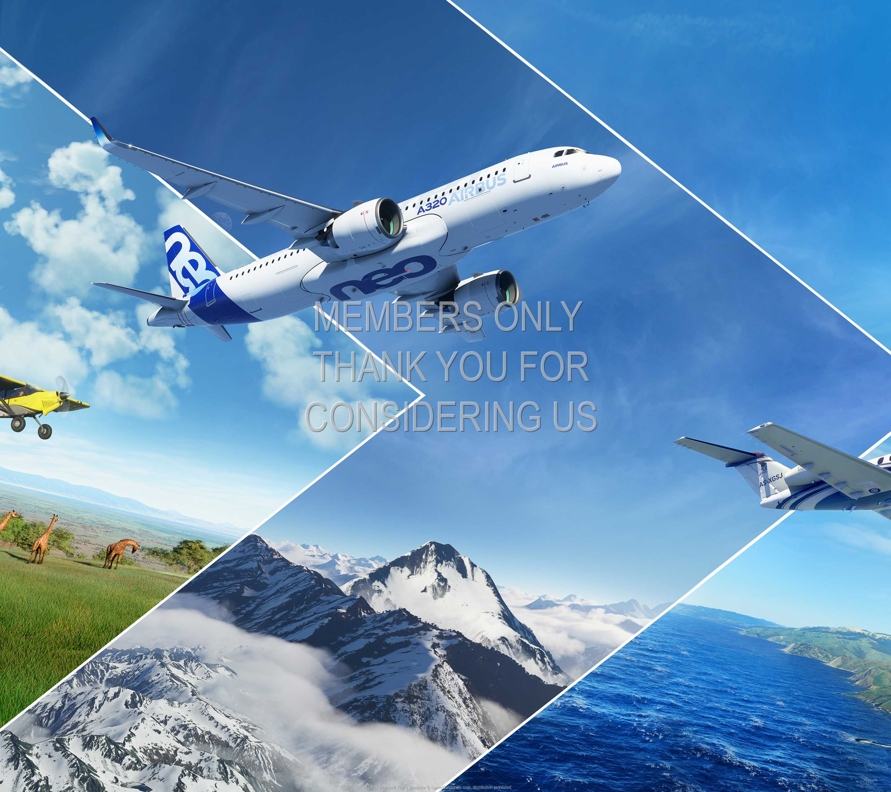 Microsoft Flight Simulator 1440p Horizontal Mobiele achtergrond 01