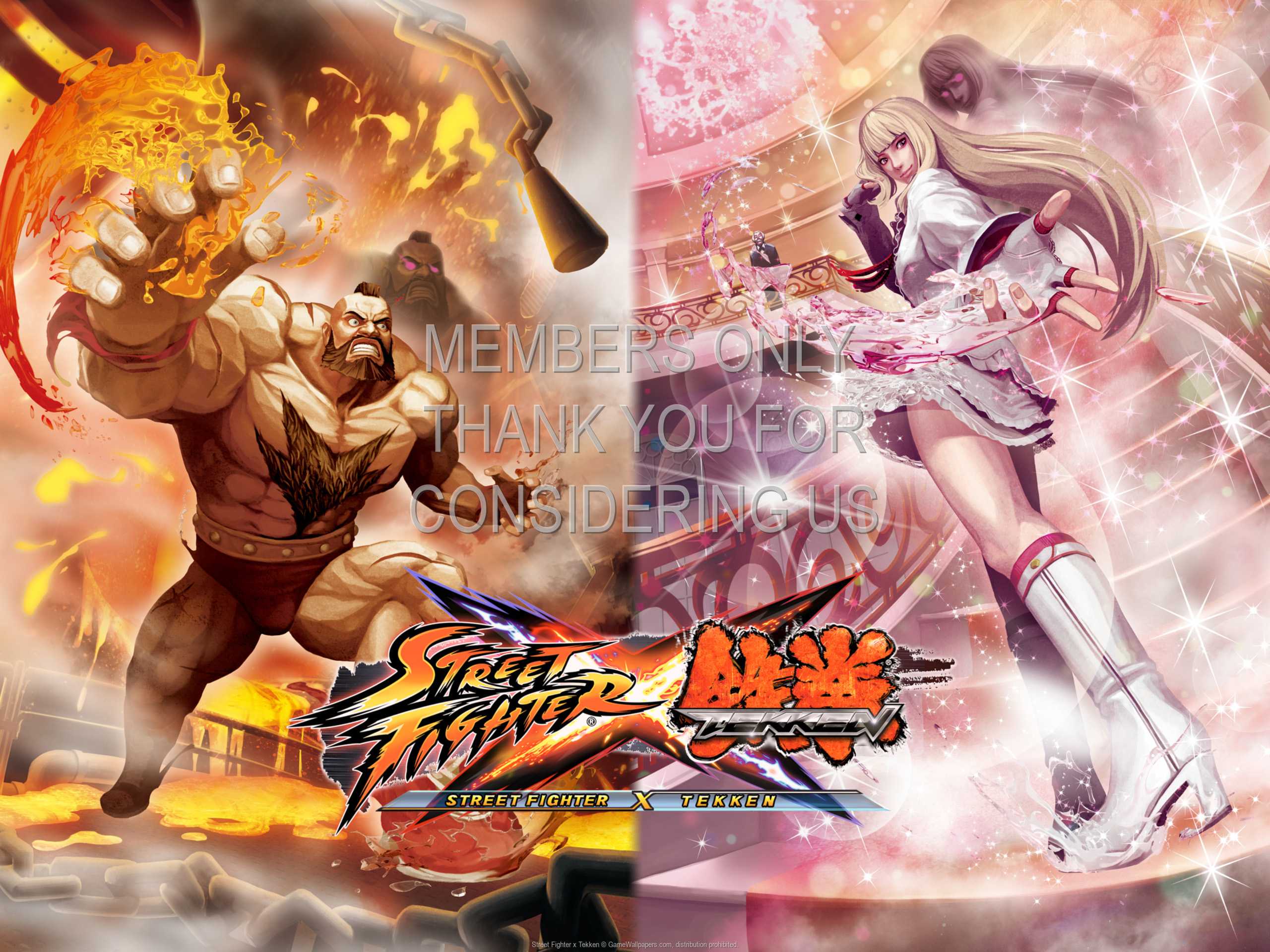 Street Fighter x Tekken 1080p Horizontal Mobile wallpaper or background 02