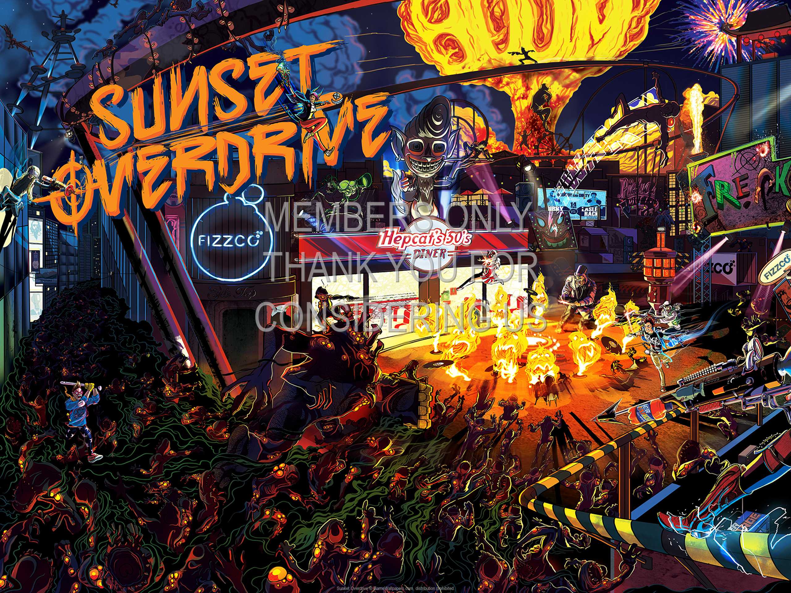 Sunset Overdrive 1080p%20Horizontal Mobile wallpaper or background 02