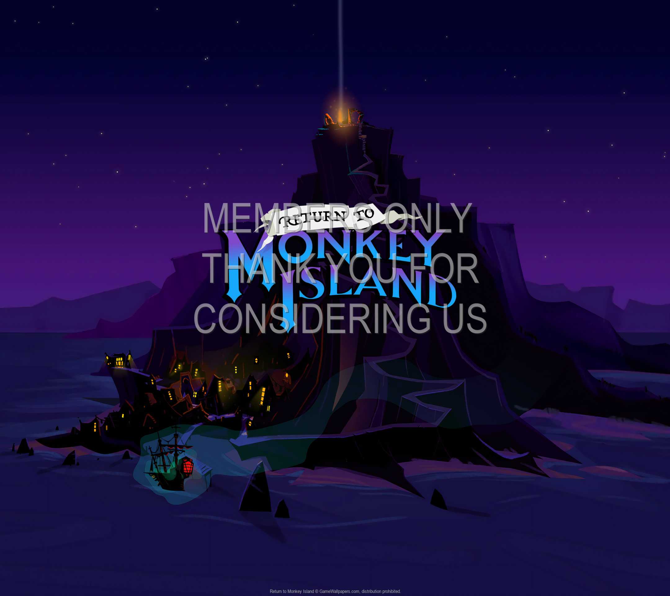 Return to Monkey Island 1080p Horizontal Mobile fond d'cran 02