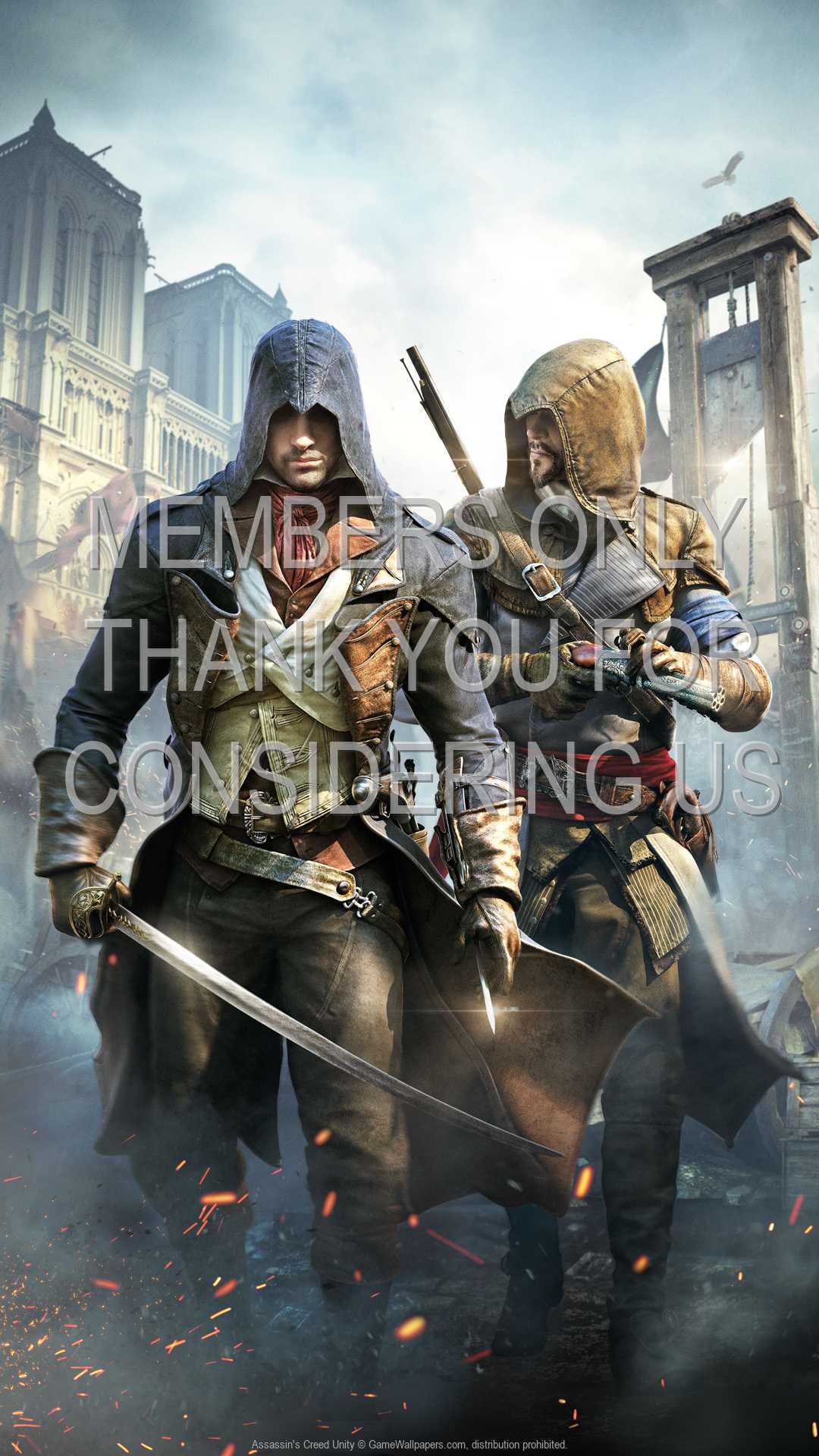 Assassin's Creed: Unity 1080p Vertical Mvil fondo de escritorio 02