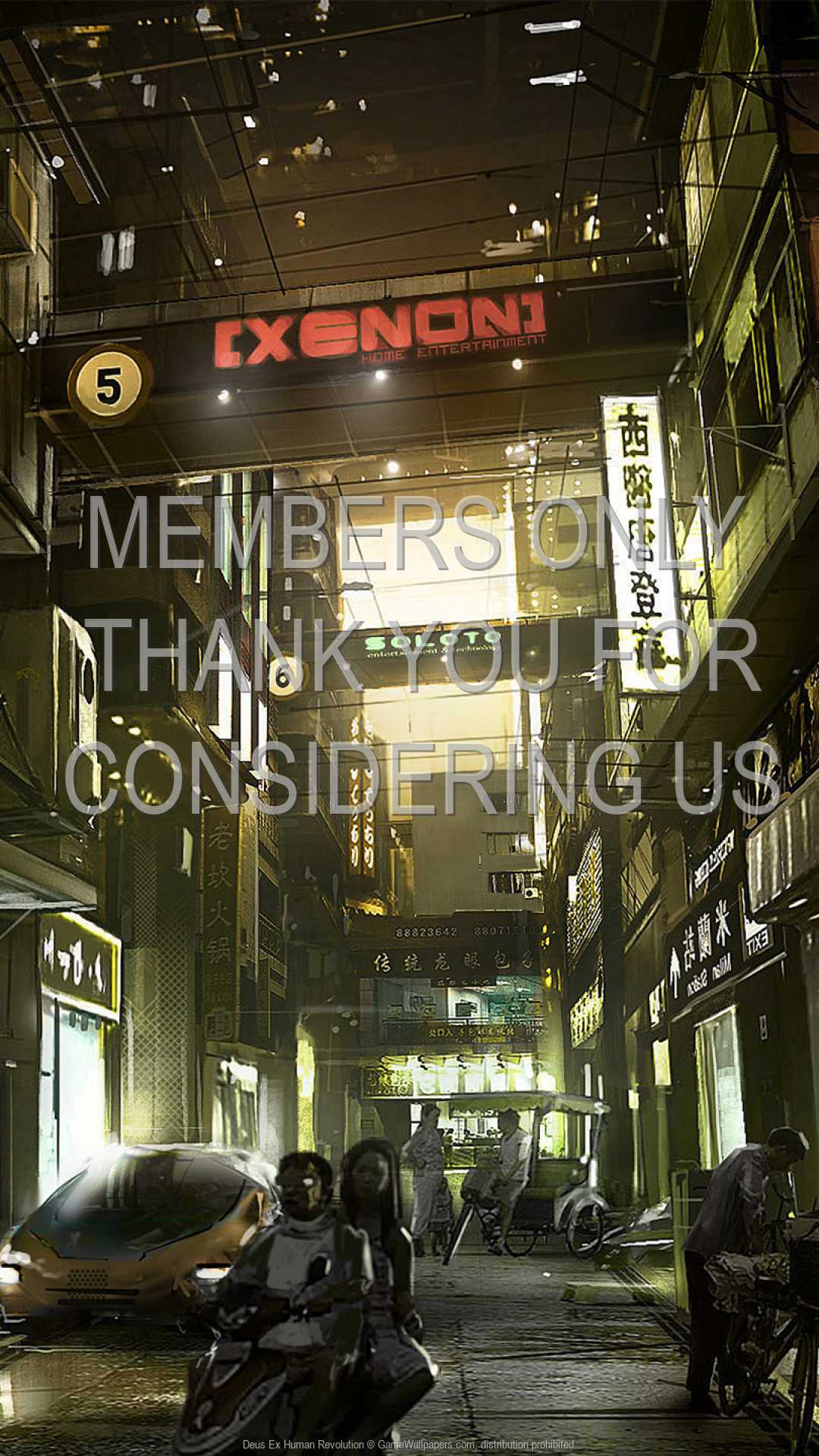 Deus Ex: Human Revolution 1080p Vertical Mobiele achtergrond 02