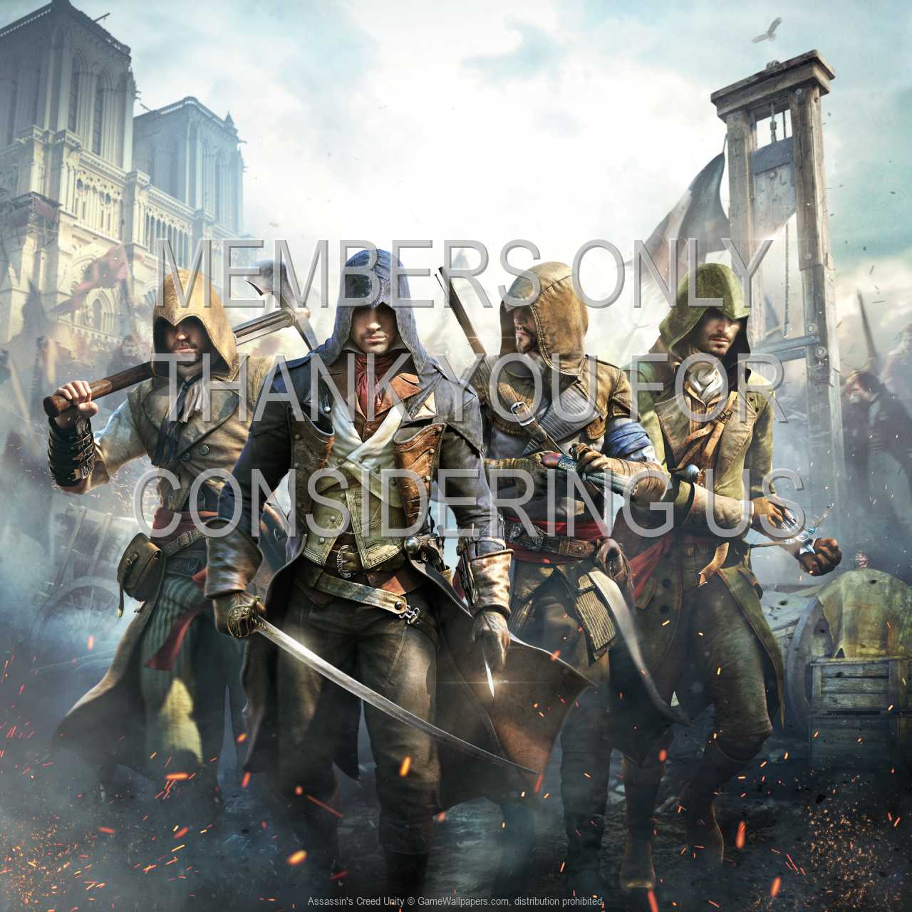 Assassin's Creed: Unity 720p Horizontal Handy Hintergrundbild 02