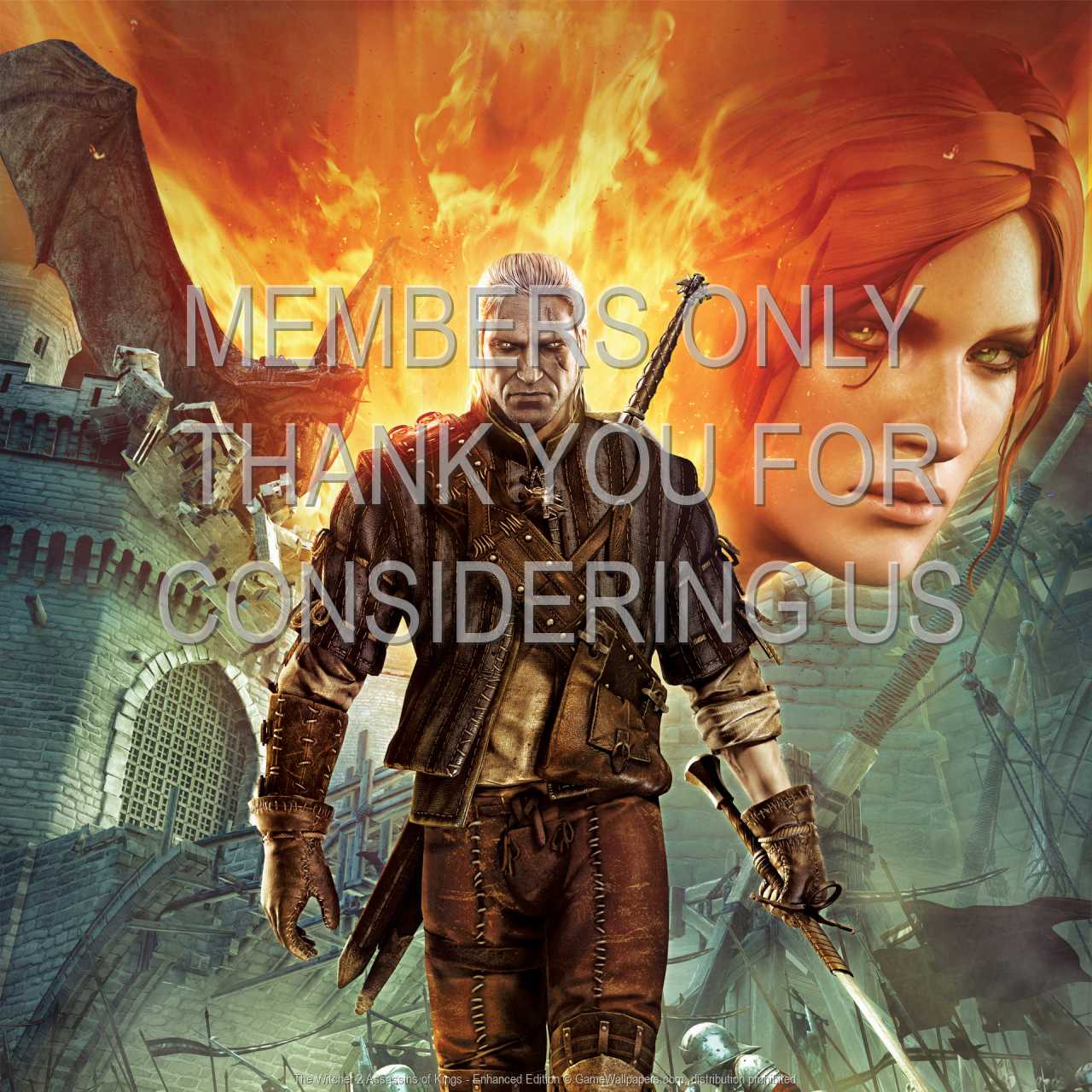 The Witcher 2: Assassins of Kings - Enhanced Edition 720p Horizontal Mobiele achtergrond 02