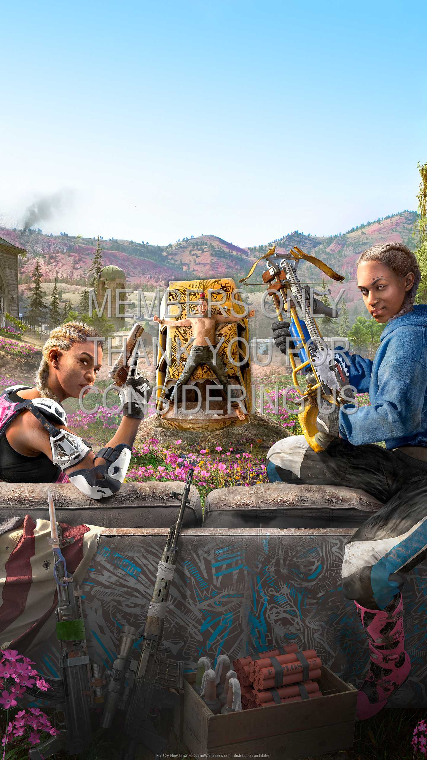 Far Cry New Dawn 1440p Vertical Mobiele achtergrond 02