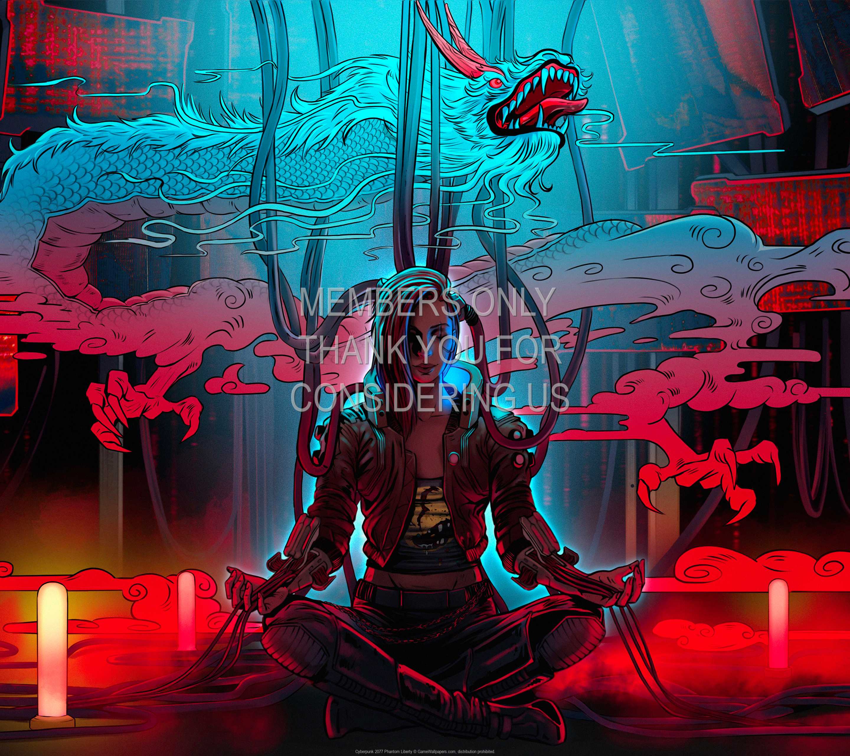Cyberpunk 2077: Phantom Liberty 1440p Horizontal Handy Hintergrundbild 02