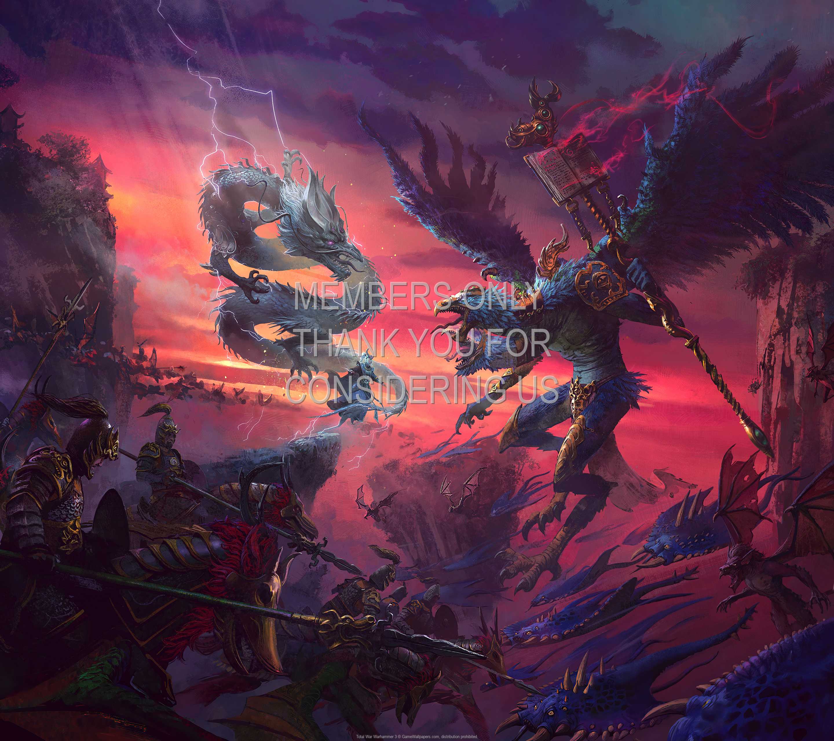 Total War: Warhammer 3 1440p Horizontal Mobiele achtergrond 02