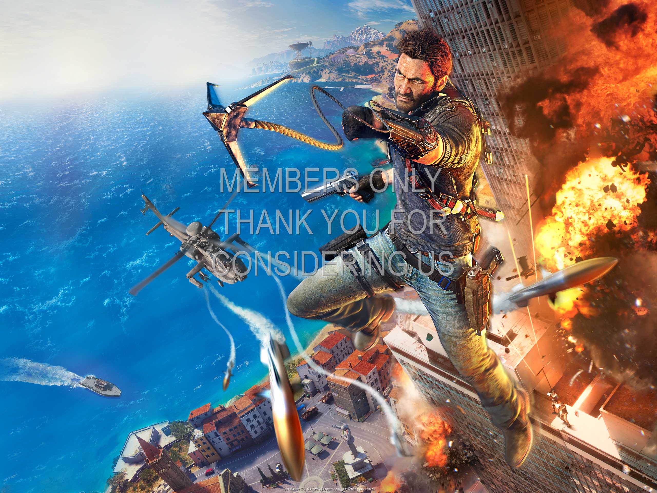 Just Cause 3 1080p Horizontal Mobiele achtergrond 03