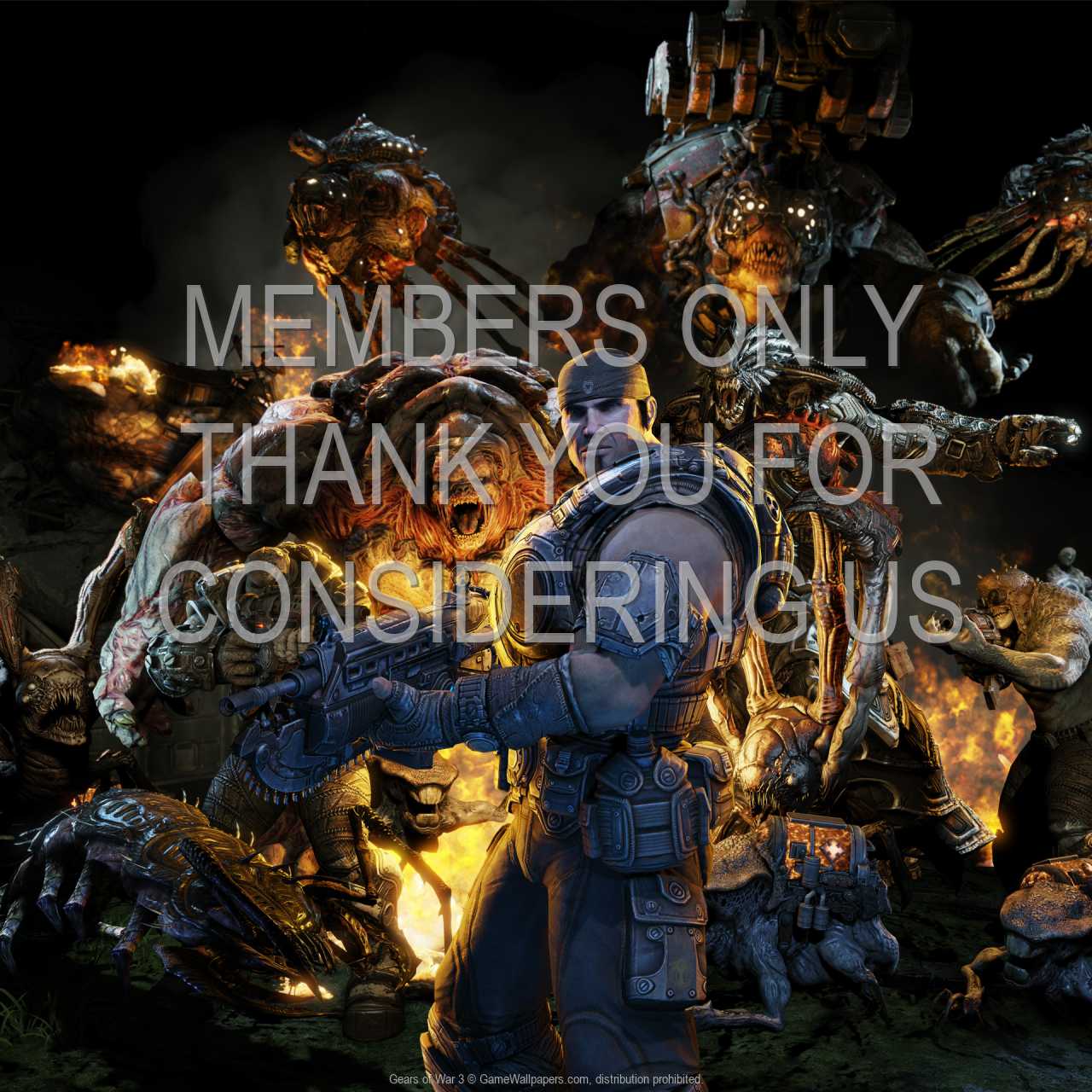 Gears of War 3 720p%20Horizontal Mobiele achtergrond 03