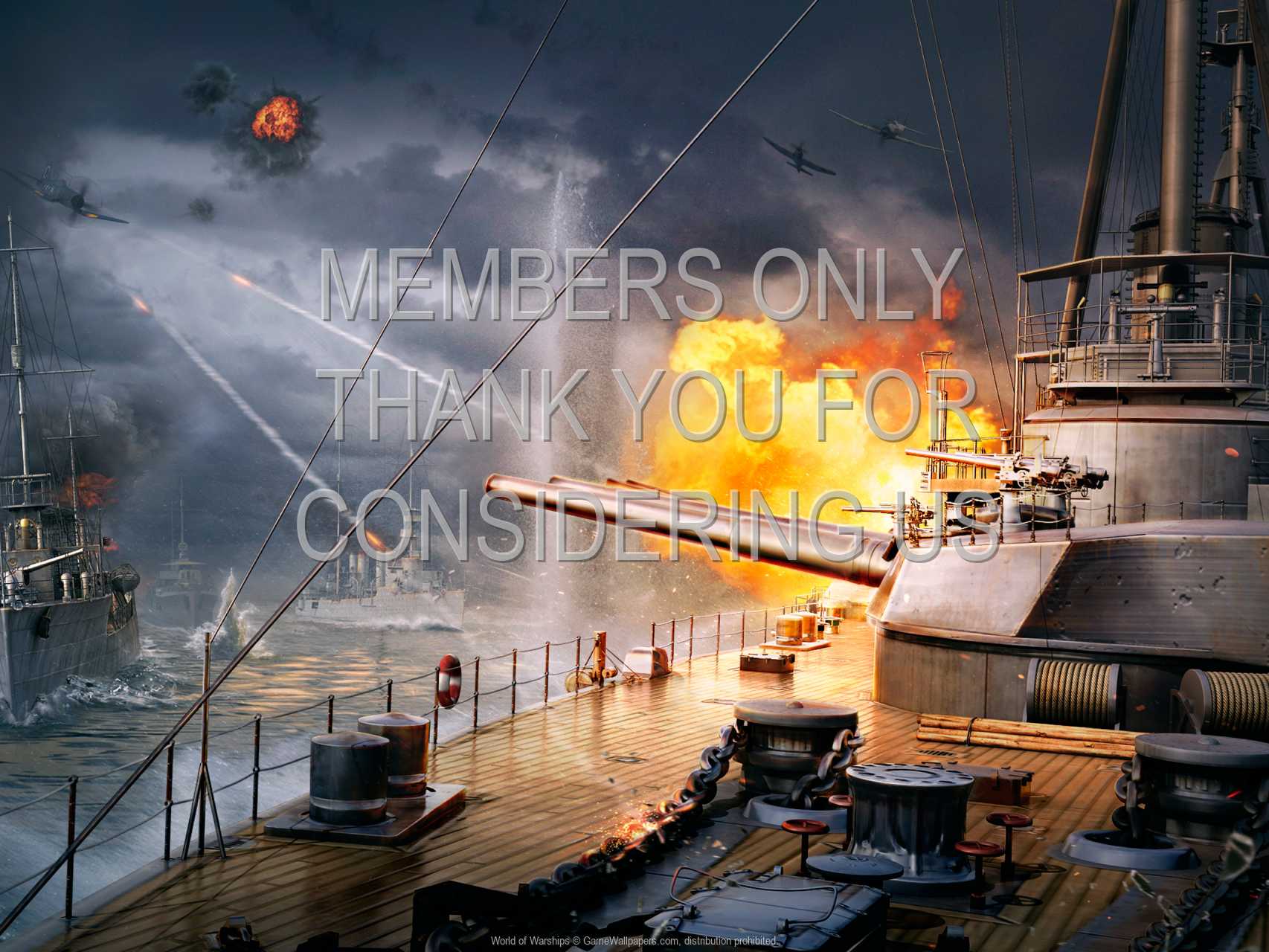 World of Warships 720p Horizontal Mobiele achtergrond 03