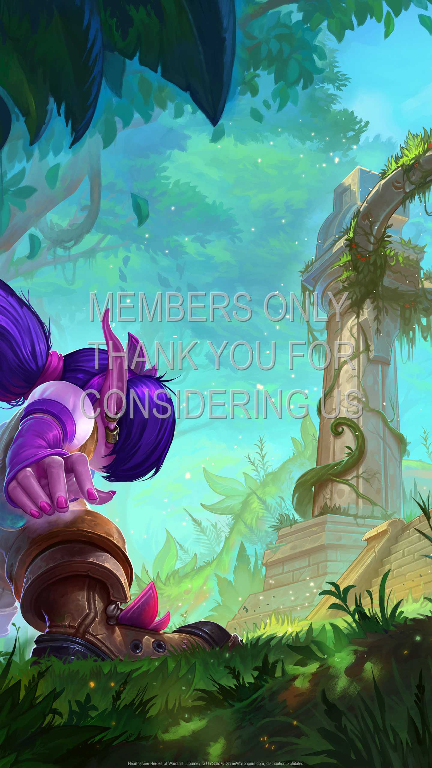 Hearthstone: Heroes of Warcraft - Journey to Un'Goro 1440p Vertical Handy Hintergrundbild 03