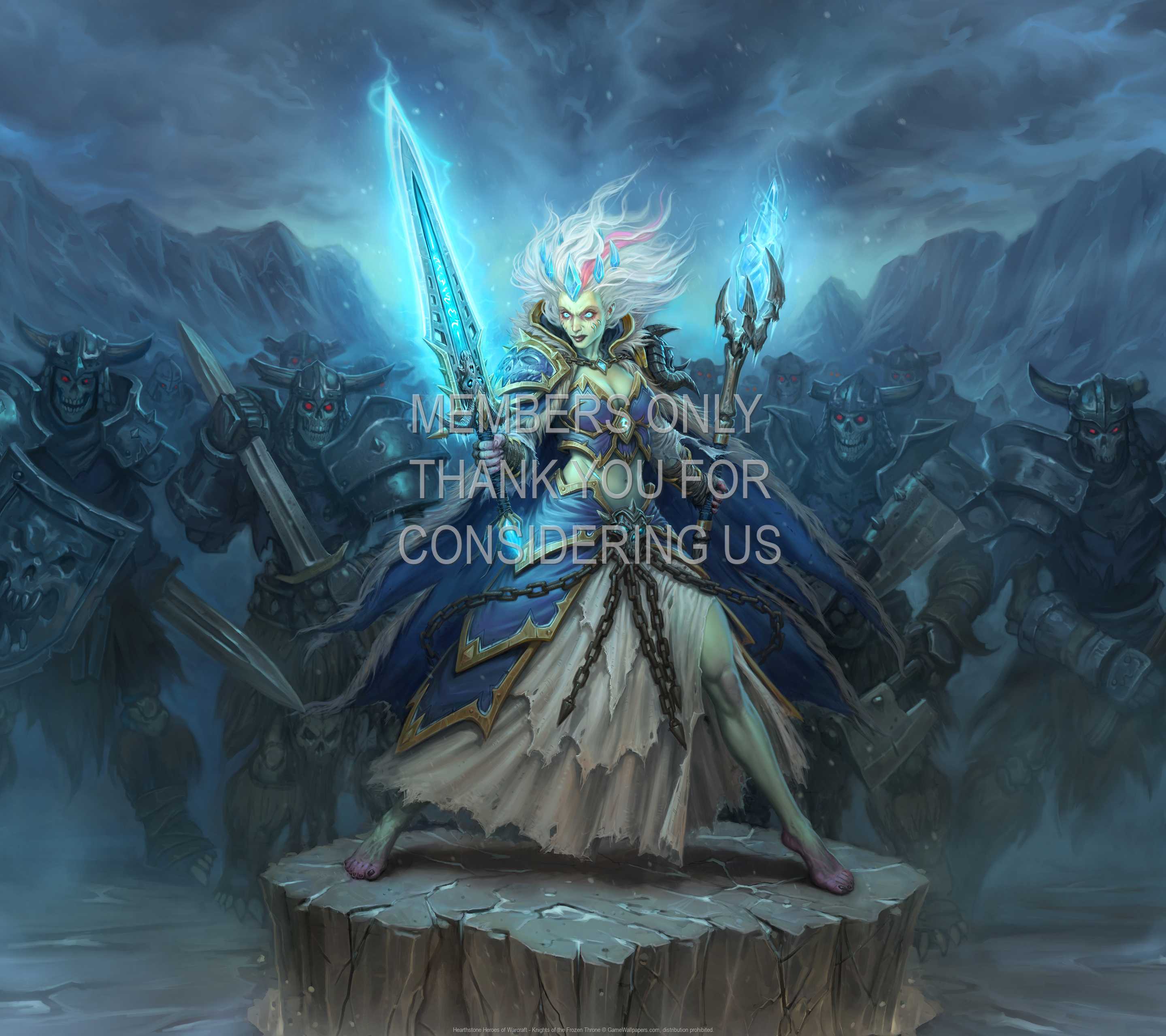 Hearthstone: Heroes of Warcraft - Knights of the Frozen Throne 1440p Horizontal Mobiele achtergrond 03