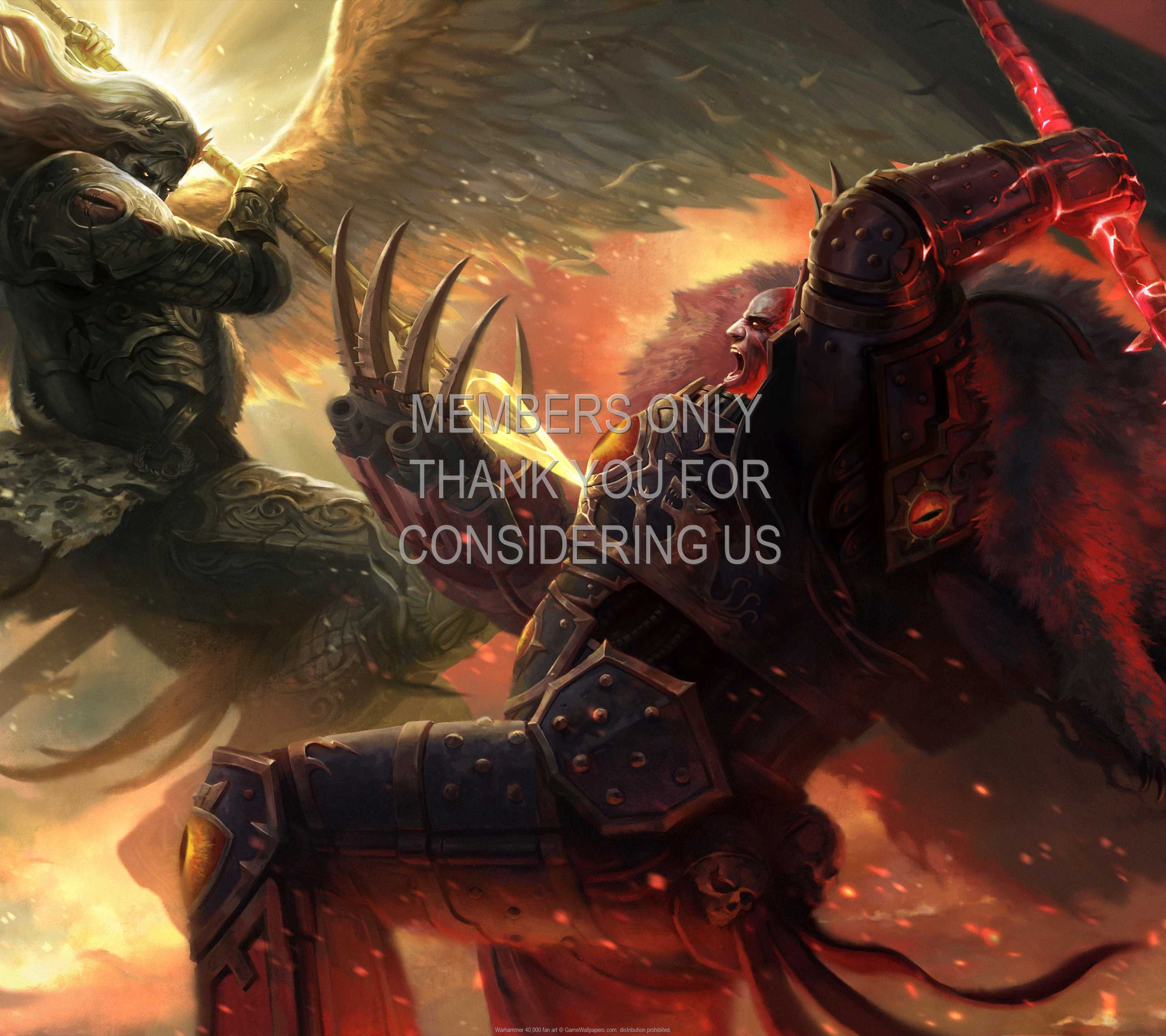 Warhammer 40,000 fan art 1440p Horizontal Mobiele achtergrond 03