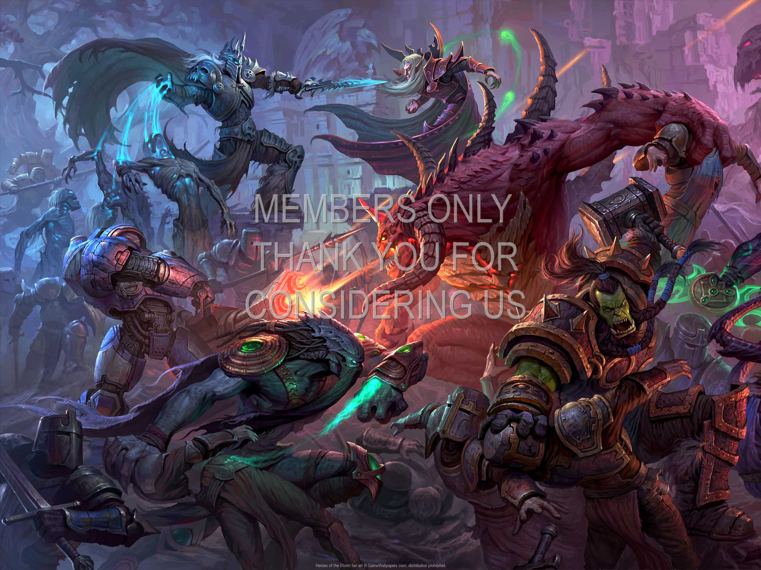 Heroes of the Storm fan art 1080p%20Horizontal Mobiele achtergrond 04