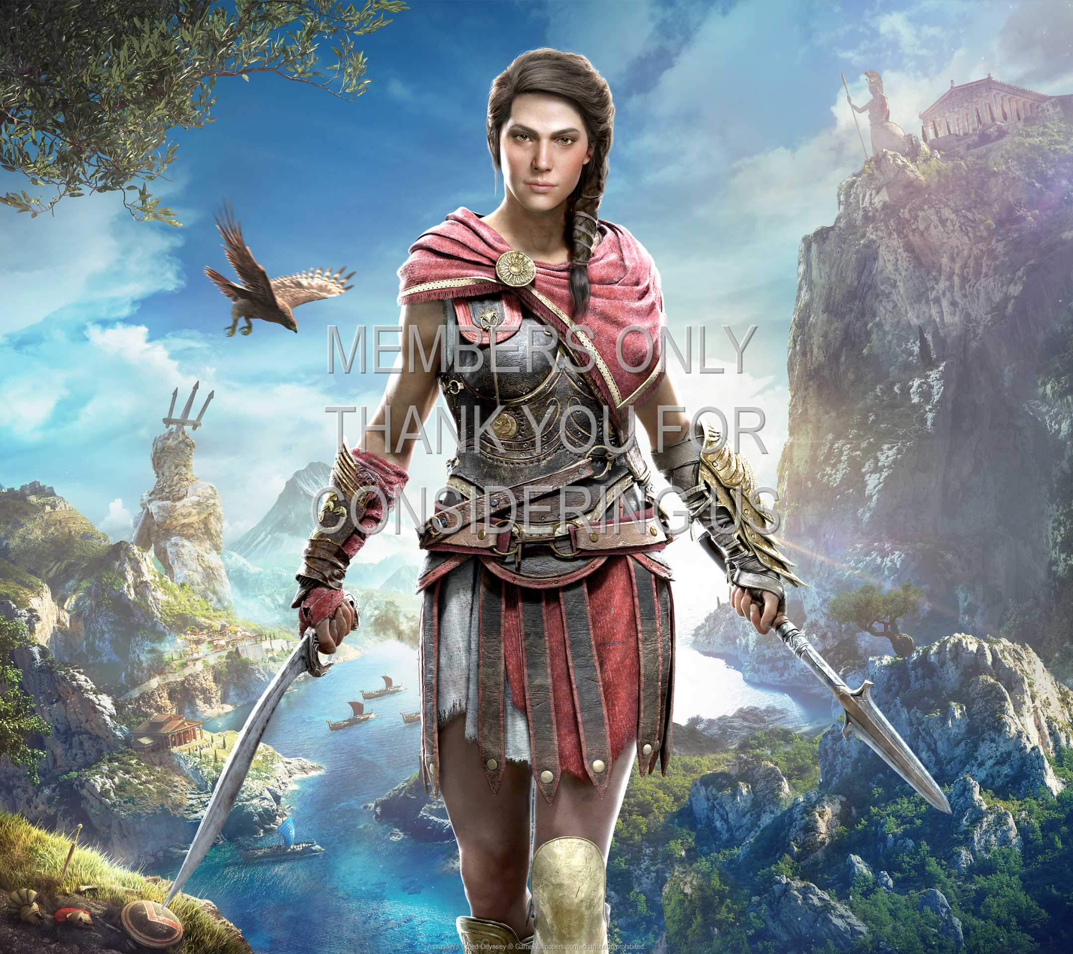 Assassin's Creed: Odyssey 1080p Horizontal Mobiele achtergrond 04