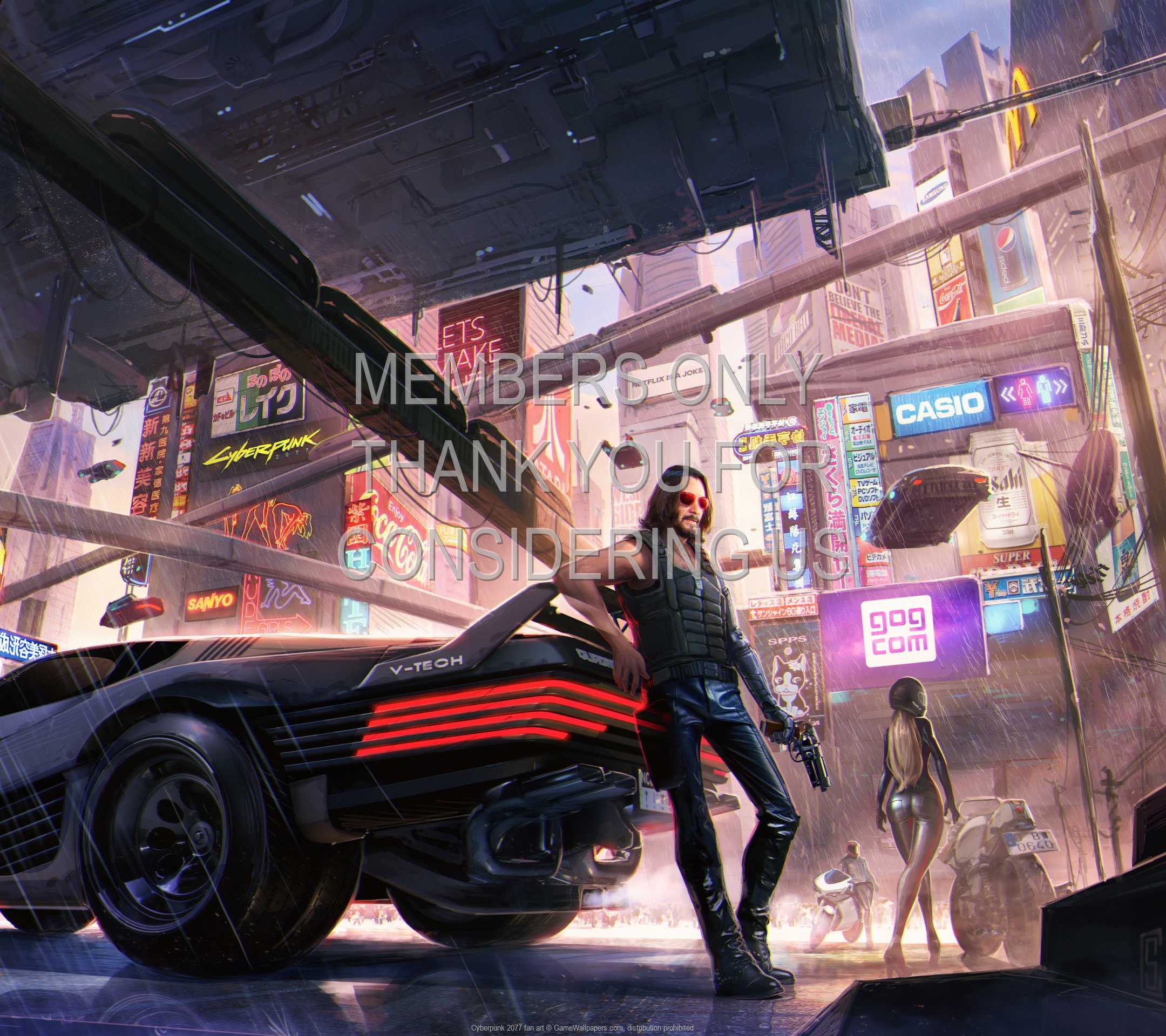 Cyberpunk 2077 fan art wallpapers or desktop backgrounds