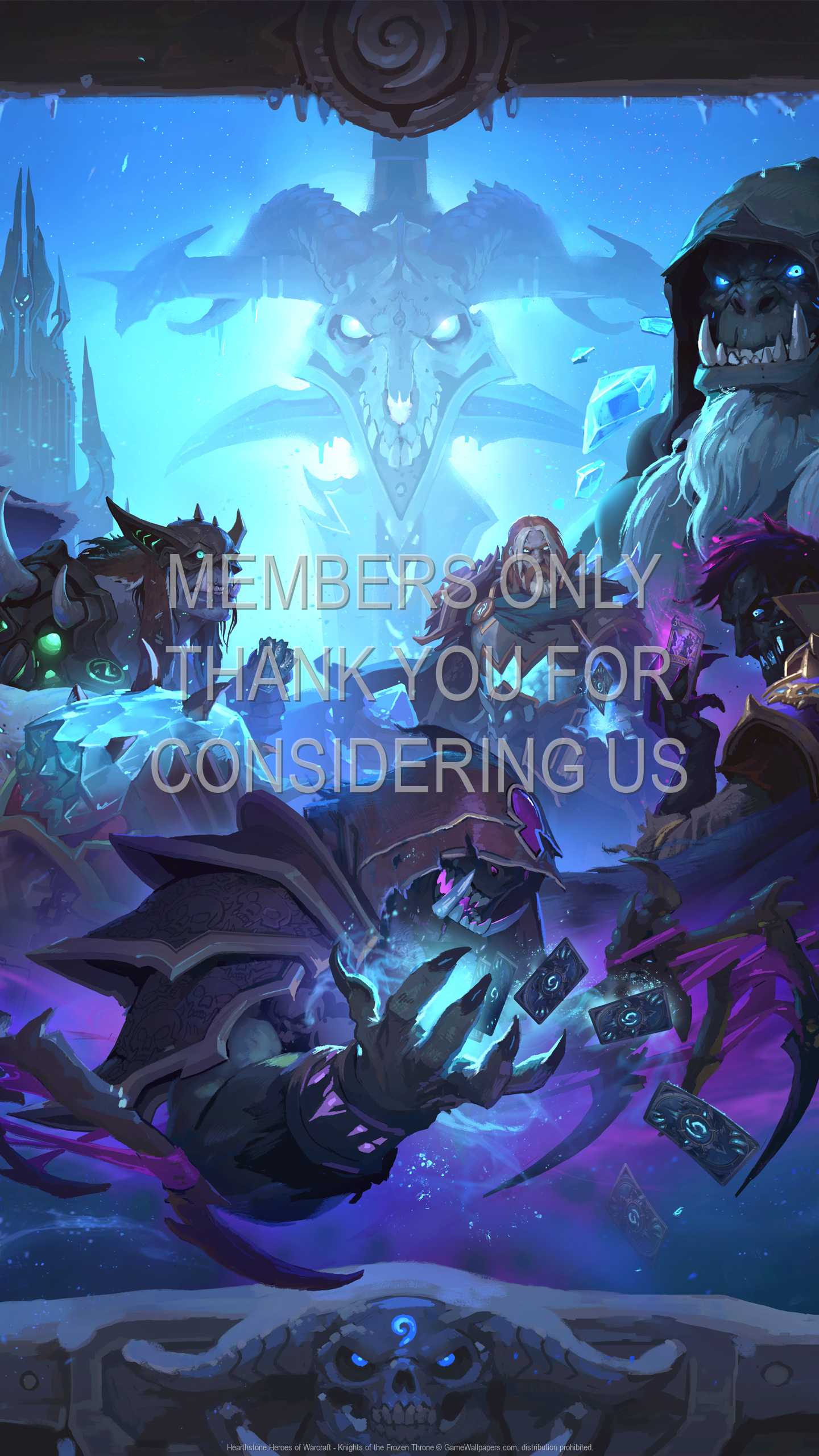 Hearthstone: Heroes of Warcraft - Knights of the Frozen Throne 1440p Vertical Mobile fond d'cran 04