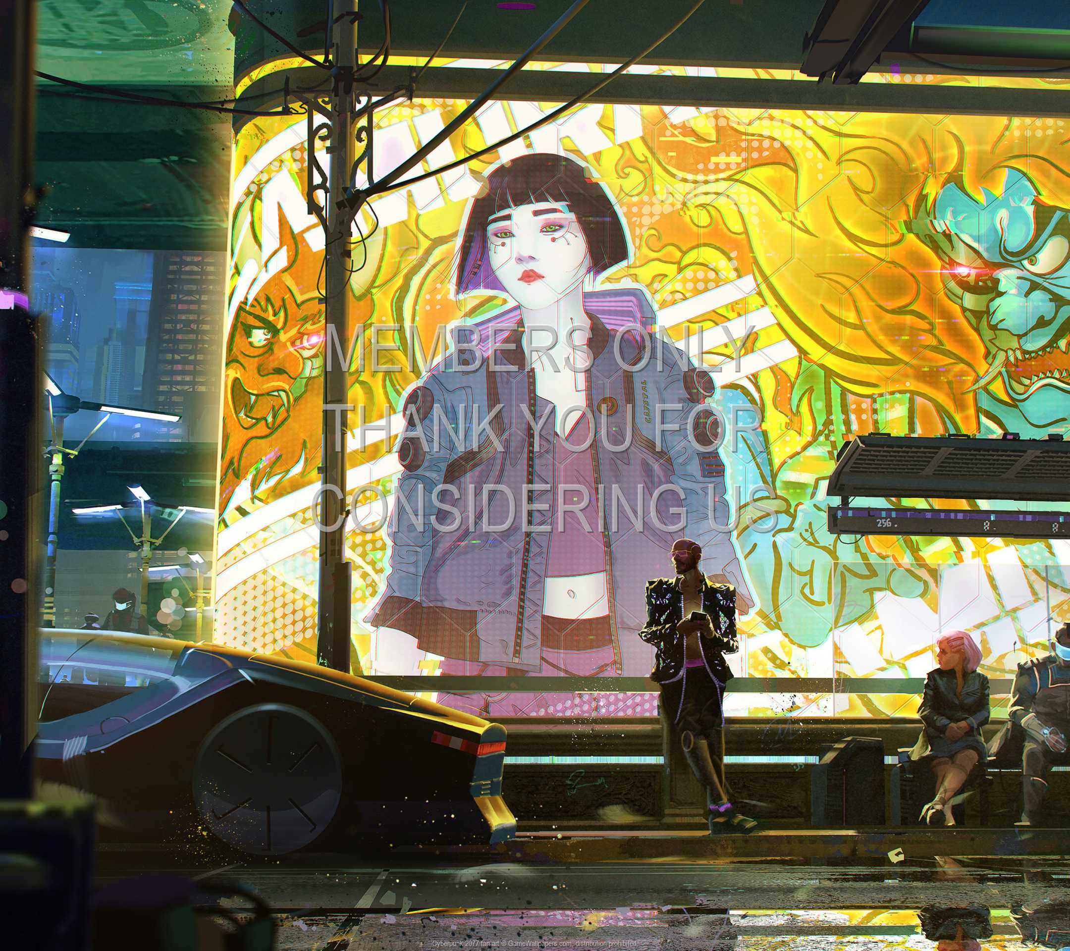 Cyberpunk 2077 fan art 1080p%20Horizontal Mobile wallpaper or background 05