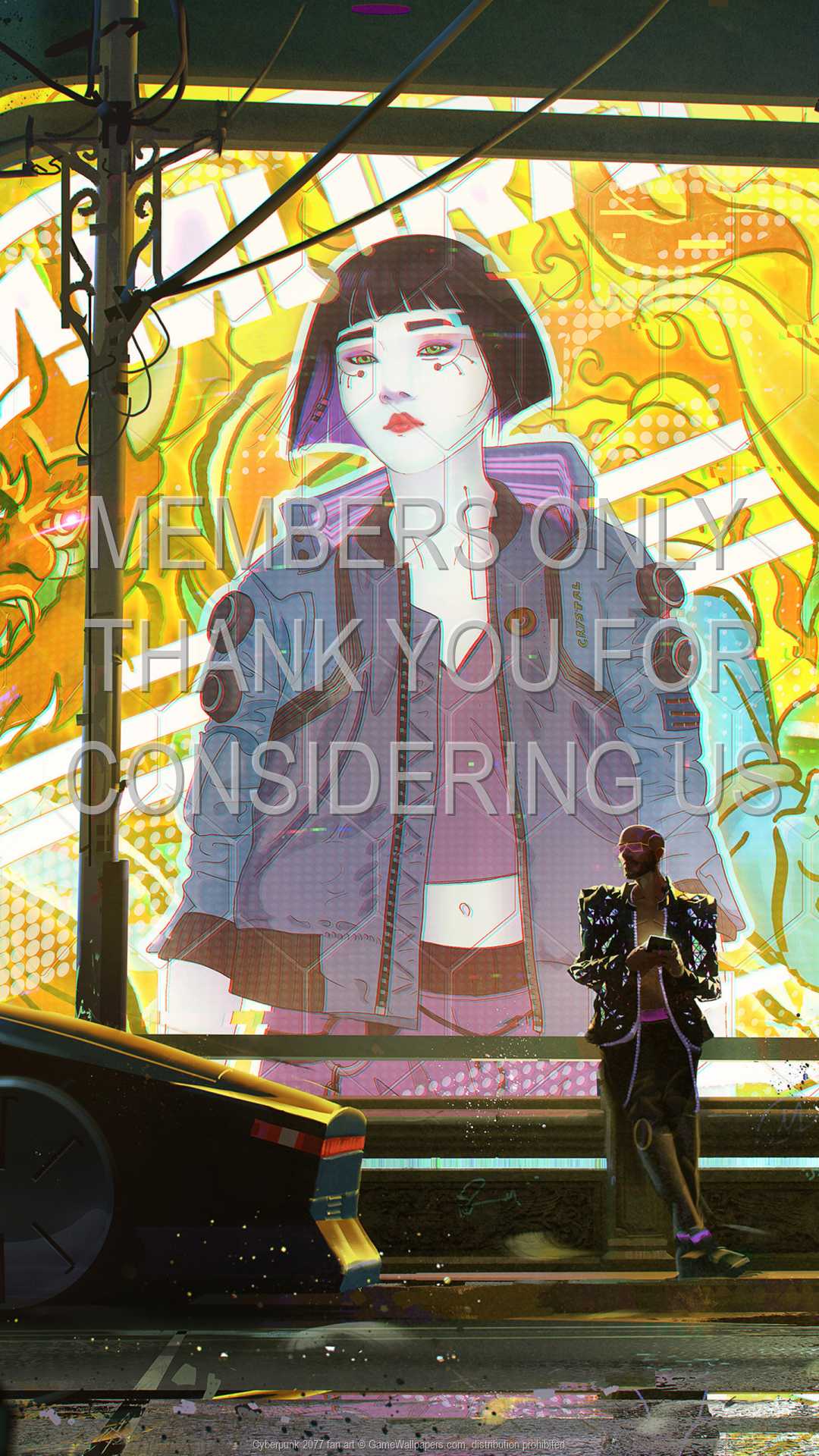 Cyberpunk 2077 fan art 1080p Vertical Mobile wallpaper or background 05