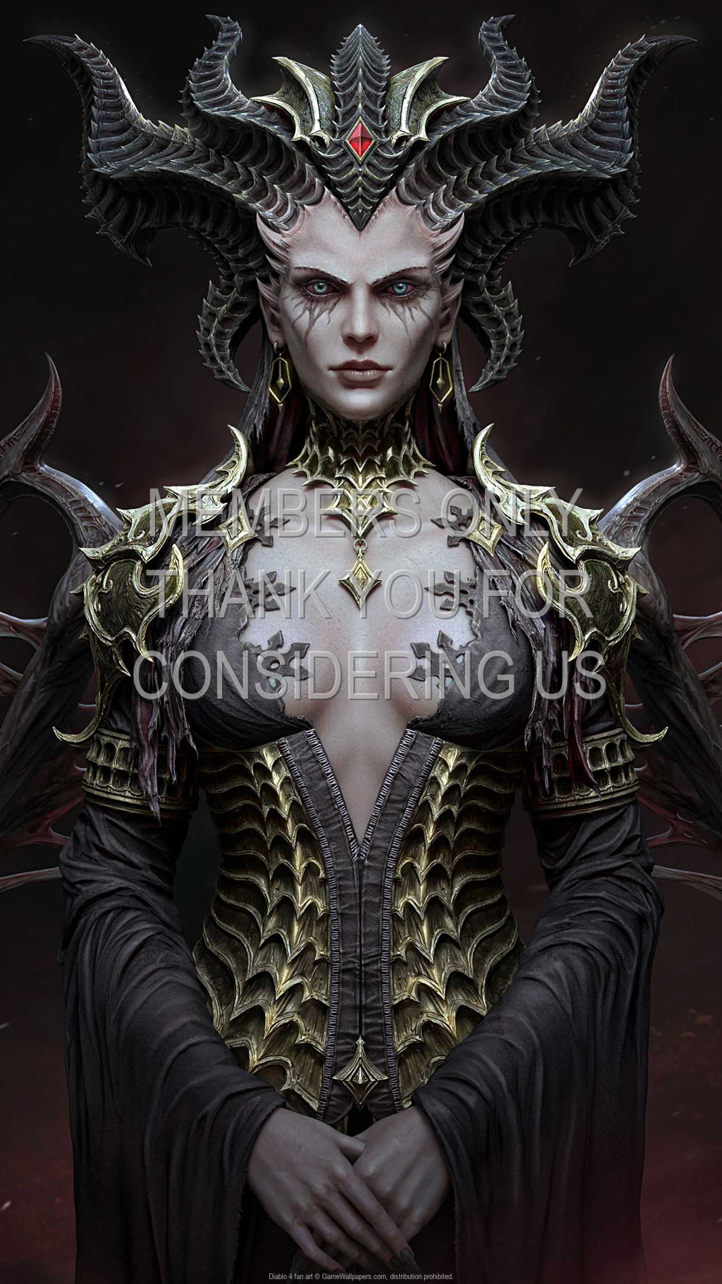 Diablo 4 fan art 1440p%20Vertical Mobile wallpaper or background 06